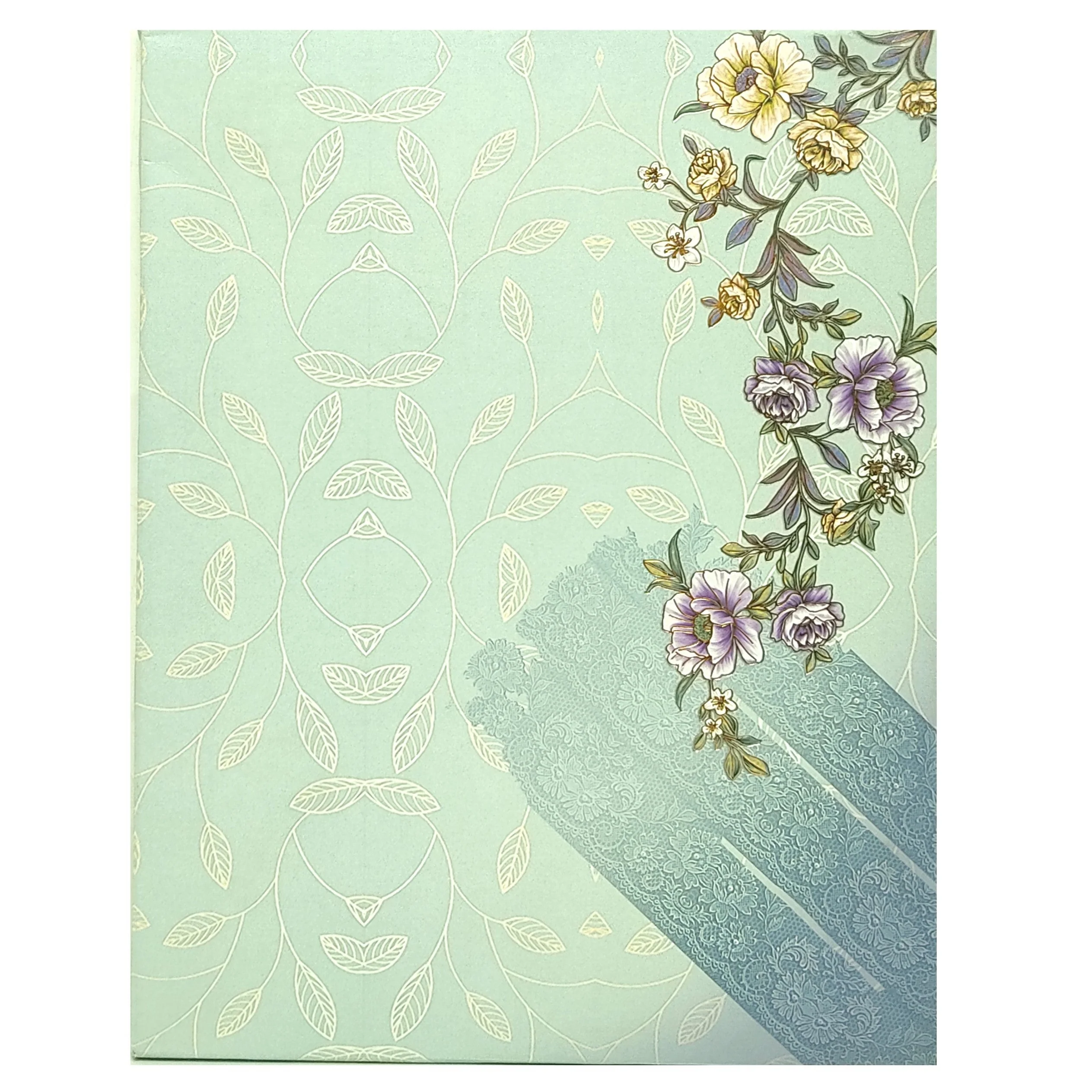 Light blue flower design scodix invitation card-KNPO02AB - Image 4
