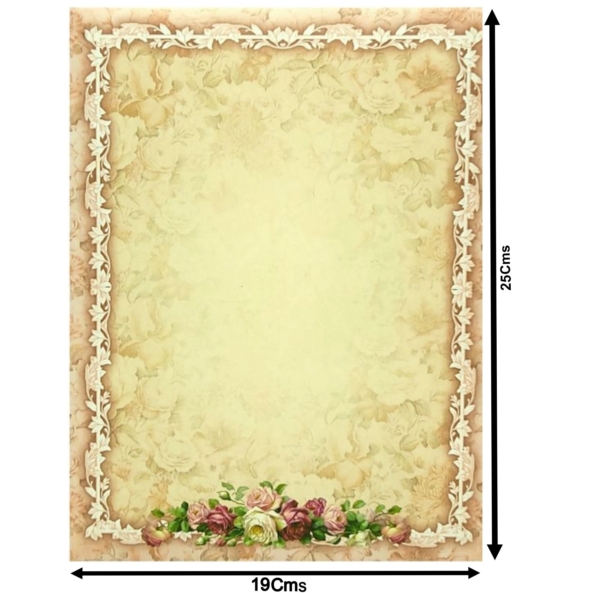 Pastel Pink Classic Floral In Offset Print With Designer Name Plate-KNKC4046 - Image 4