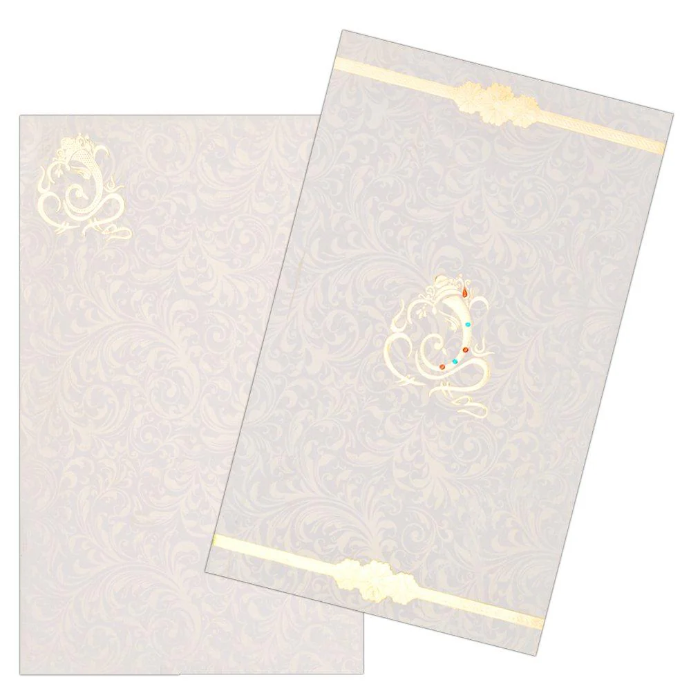 Admirable Ganesha Padded Wedding Card-KNK2280 - Image 2