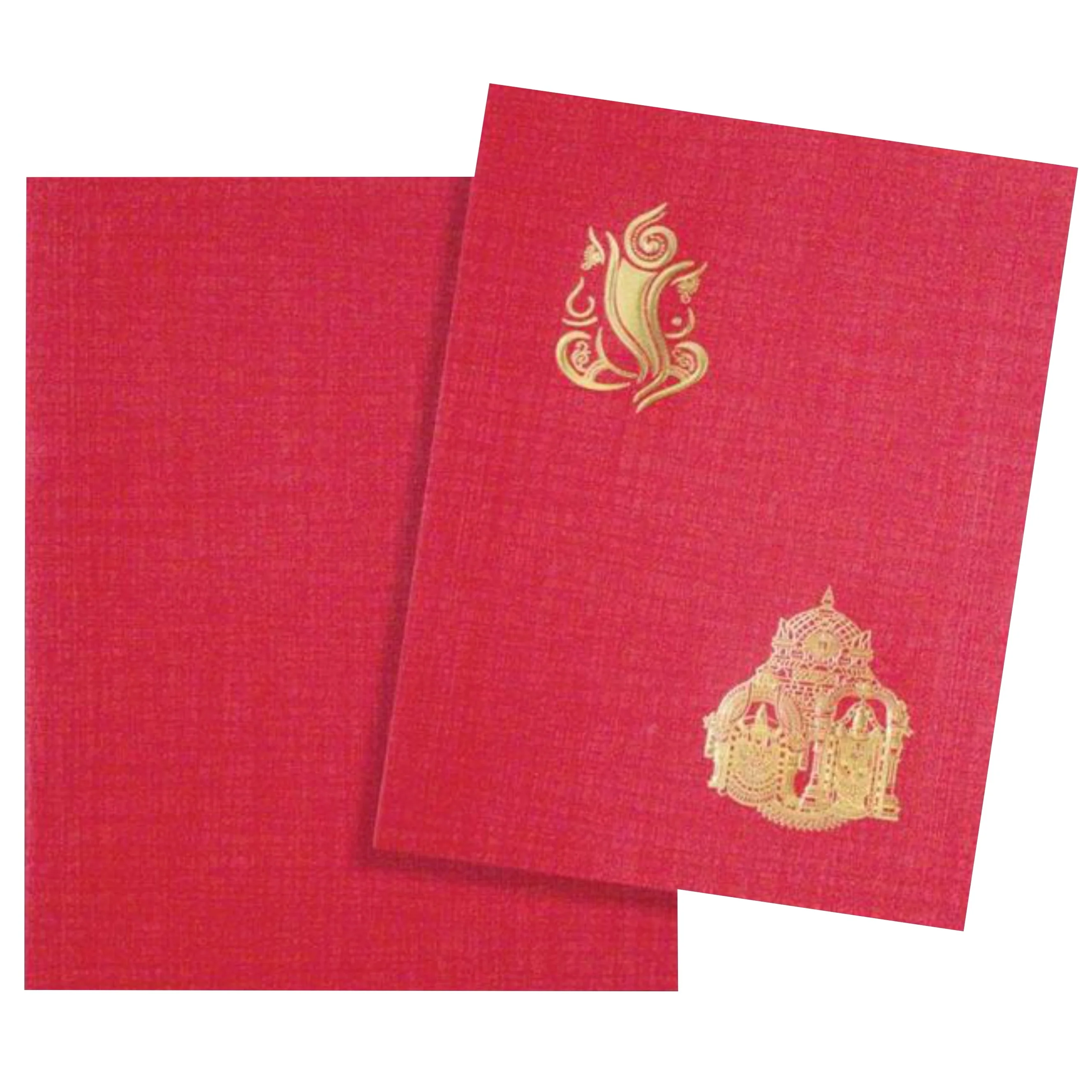 Red Metalic Balaji Padmavathi Card-KNCM8RGB - Image 2