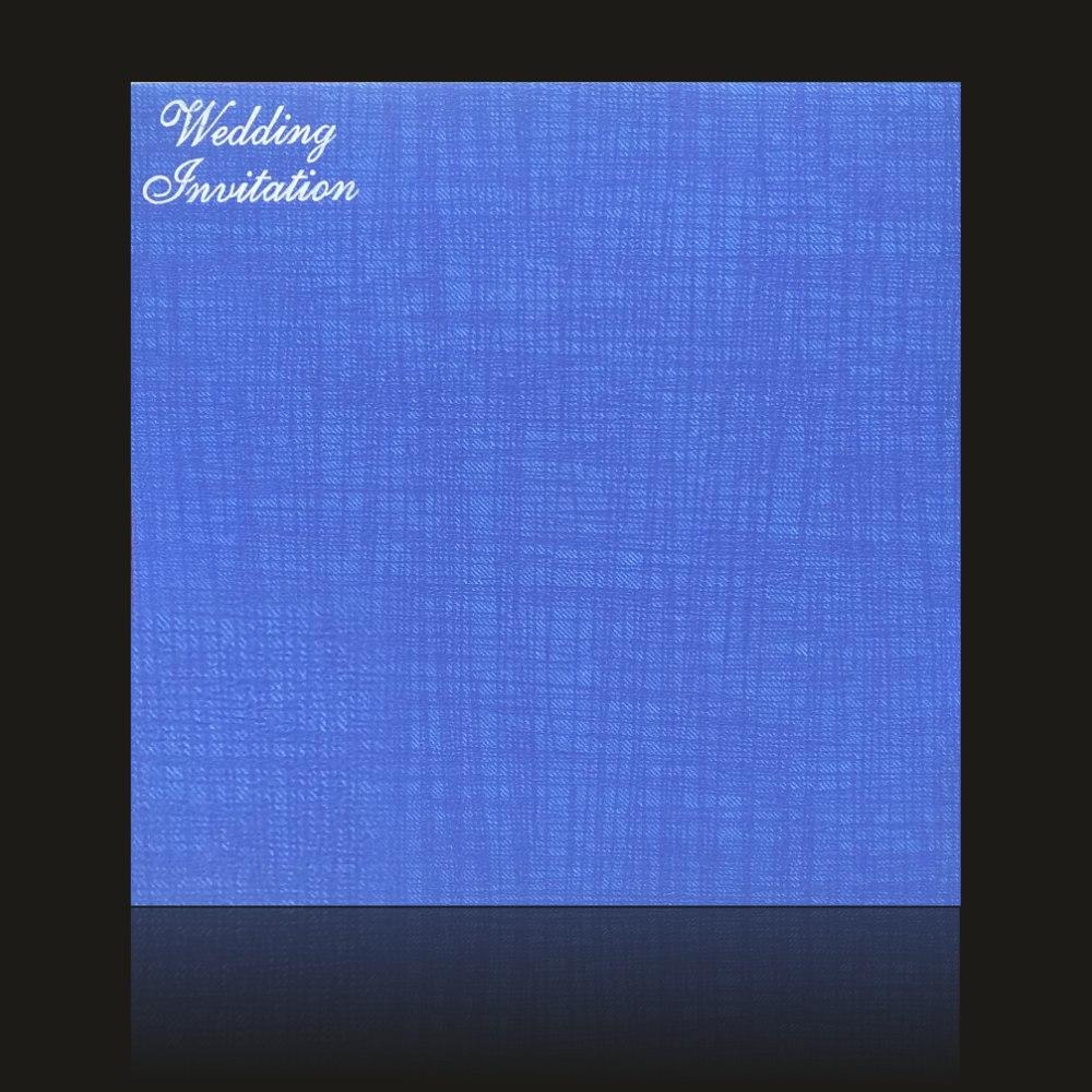 Blue Laser cut Invitation Card-KNK833BI - Image 4