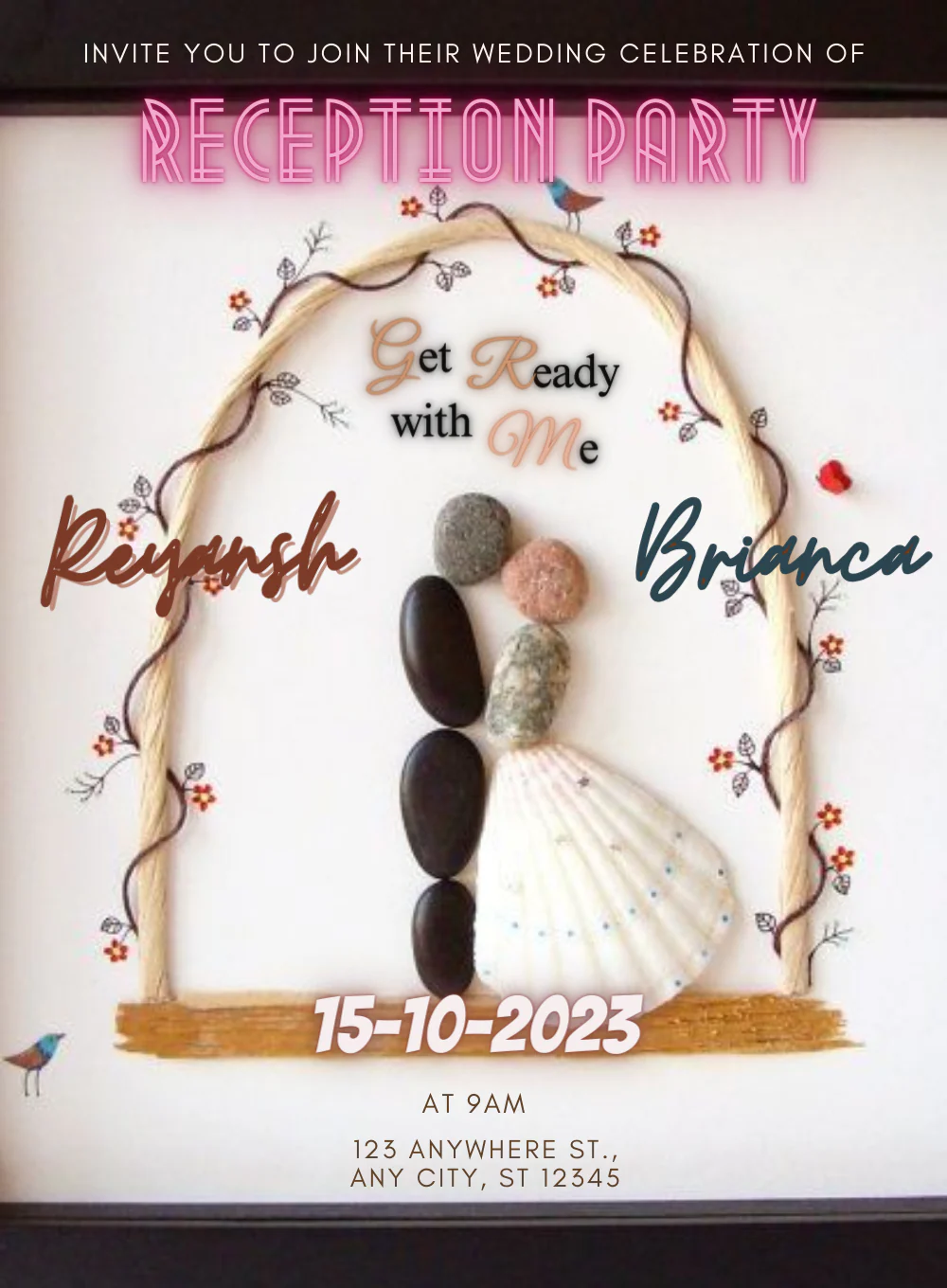 Arch Shell Reception Party Invitation-AARPI024