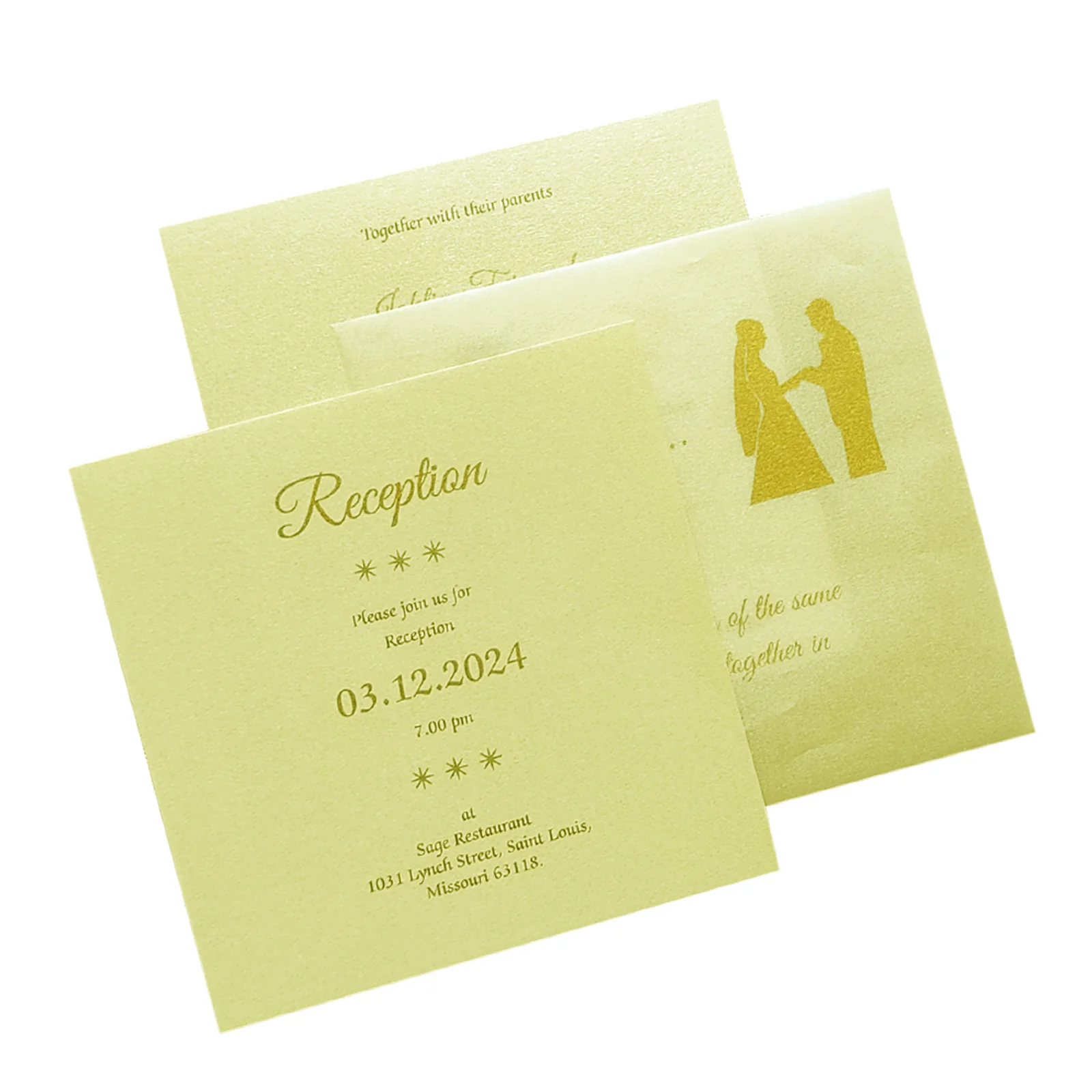 White Floral Laser Cut Invitation Card-KPR01010 - Image 5
