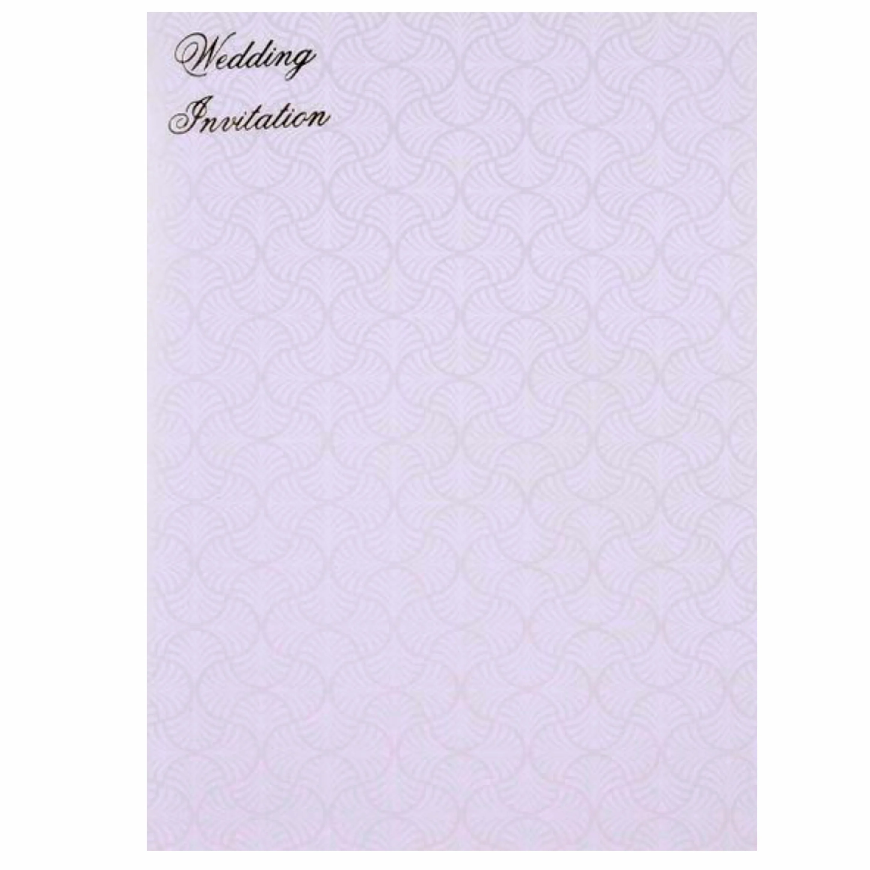Awesome White Color With Cut Flower Theme Wedding Card - KNK30451 - Image 4