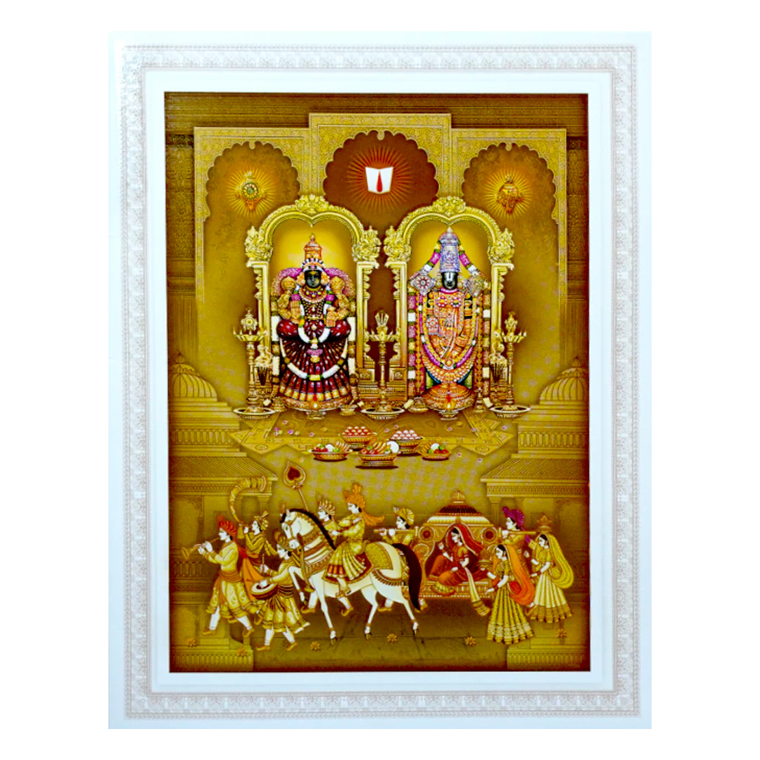 Balaji Padmavathi Invitation Card-KNKJ0028 - Image 3