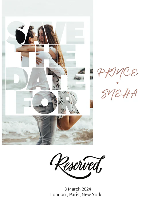 Beach Love Save The Date-AASAV005 - Image 2