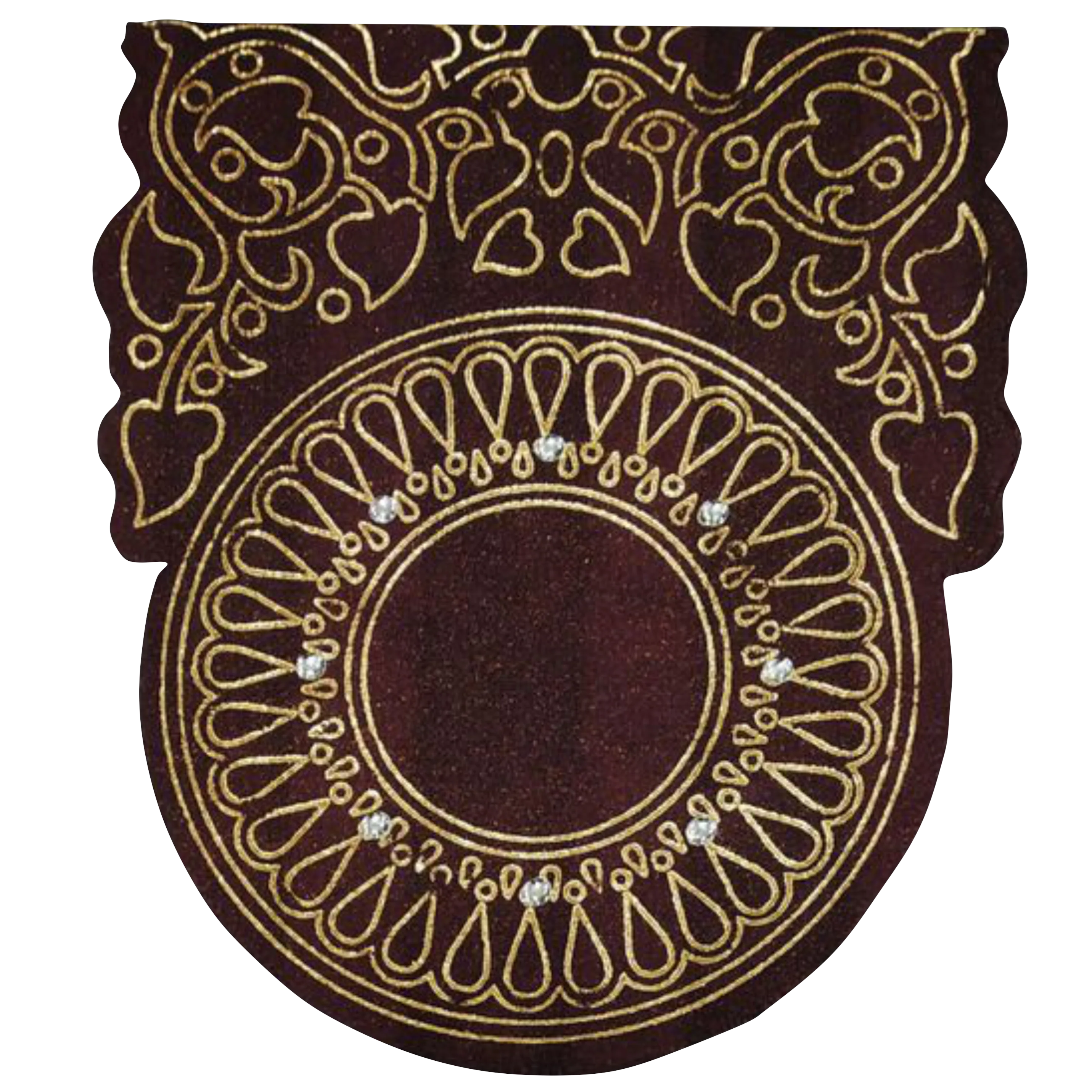 Beautiful Brown Shading Personal Wedding Card - KNK3238 - Image 3
