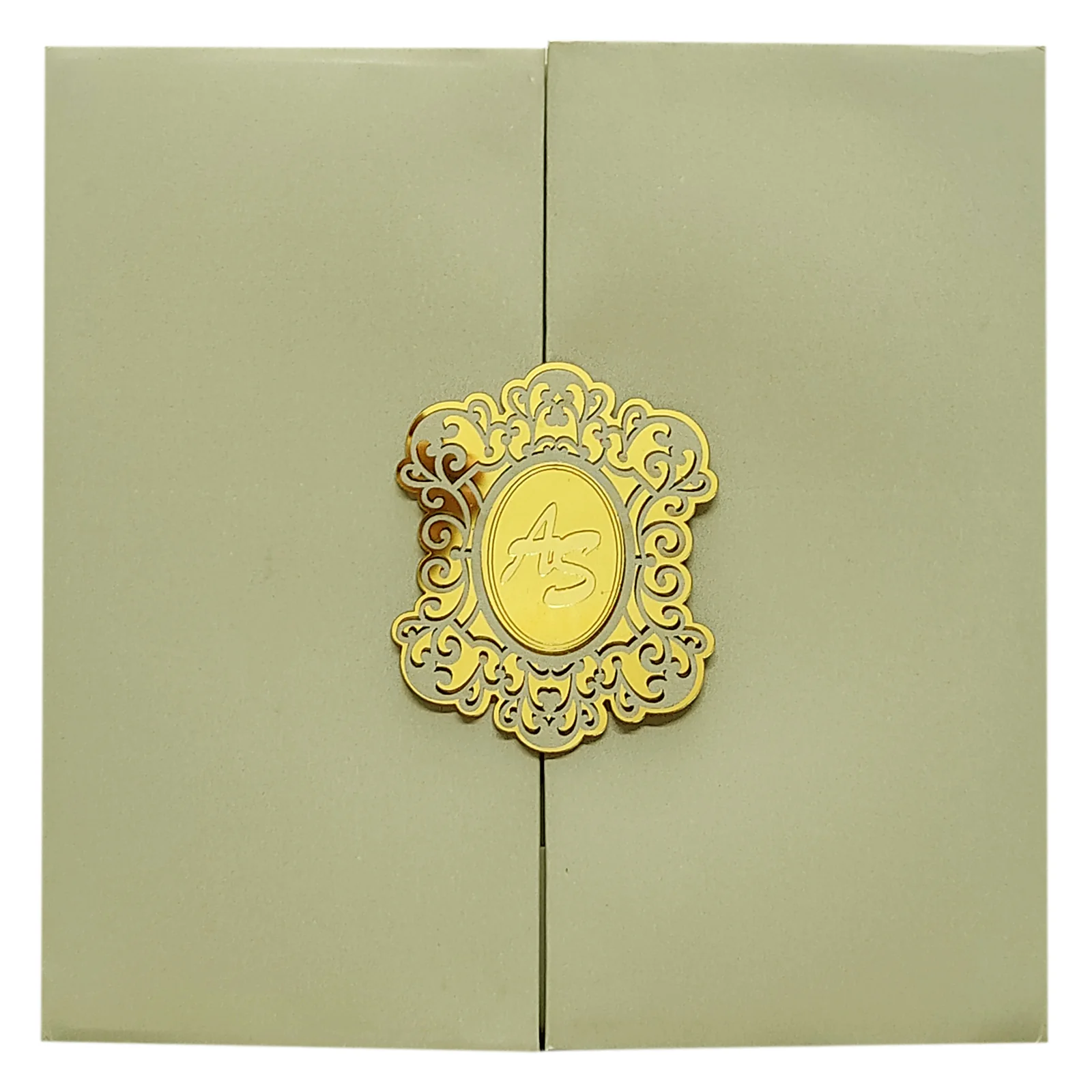 Beige Door Padded Invitation Card-KRC29670 - Image 3