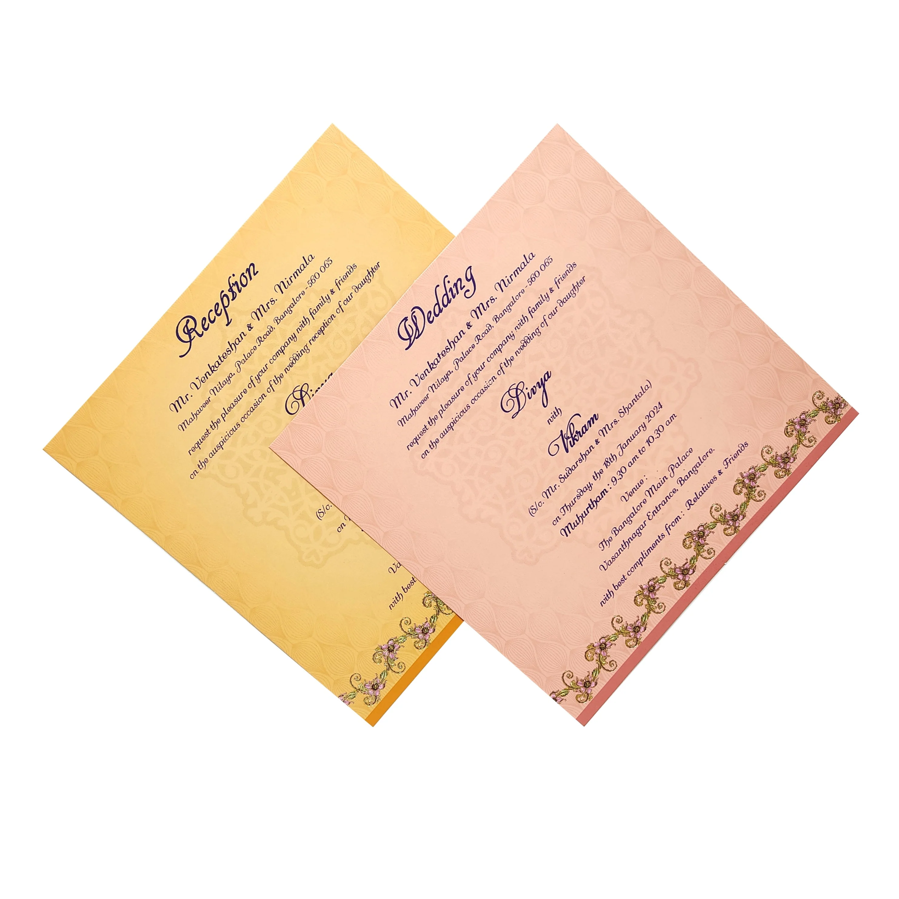 Beige Premium Dohli Invitation Card-KNPO04ZO - Image 5