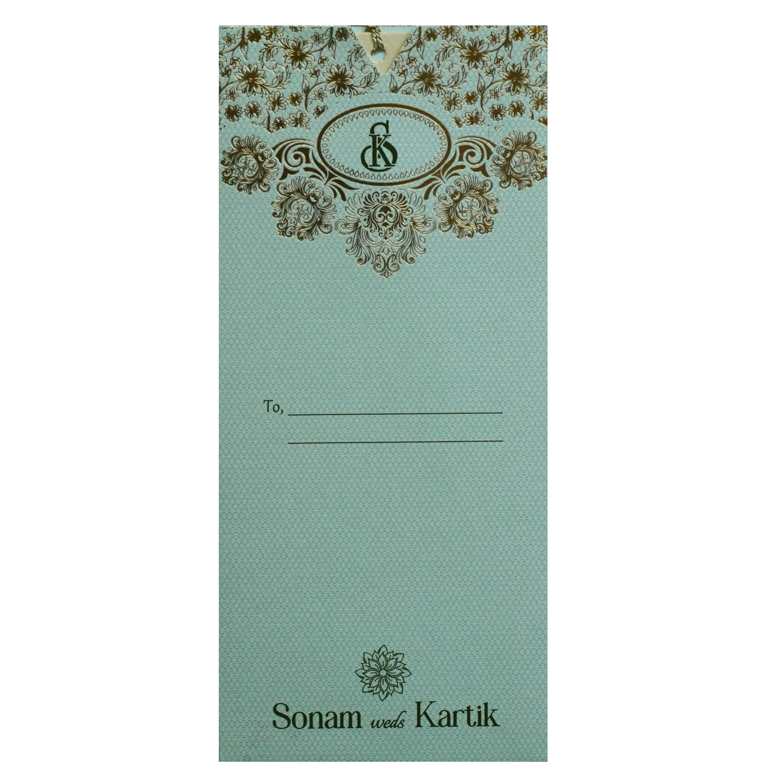 Beige Soft Green Single Invitation-KRCS7051 - Image 3