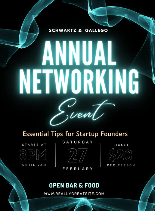 Black Smoke Networking Invitation-AANEG009 - Image 2