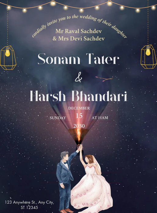 Black Touch Jain Wedding Invitations-AAJWI019 - Image 2