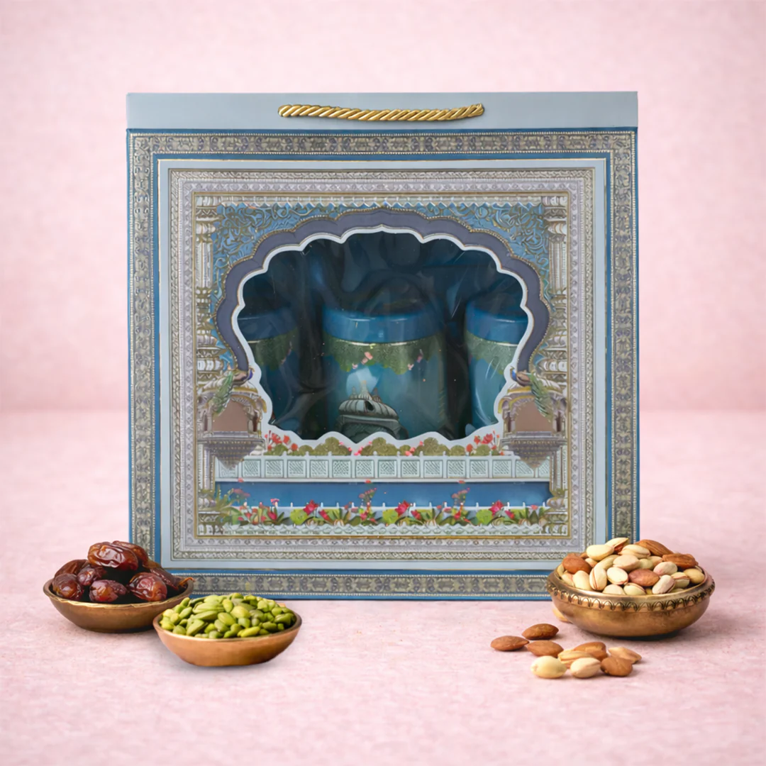 Blue Arch Peacock Palace Return Gift Hamper-GNBT9507 - Image 3