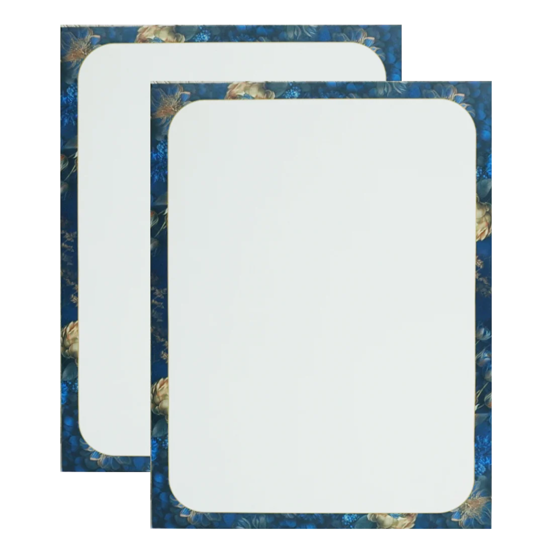Blue Floral Door Wedding Card Design-KAC05180 - Image 5
