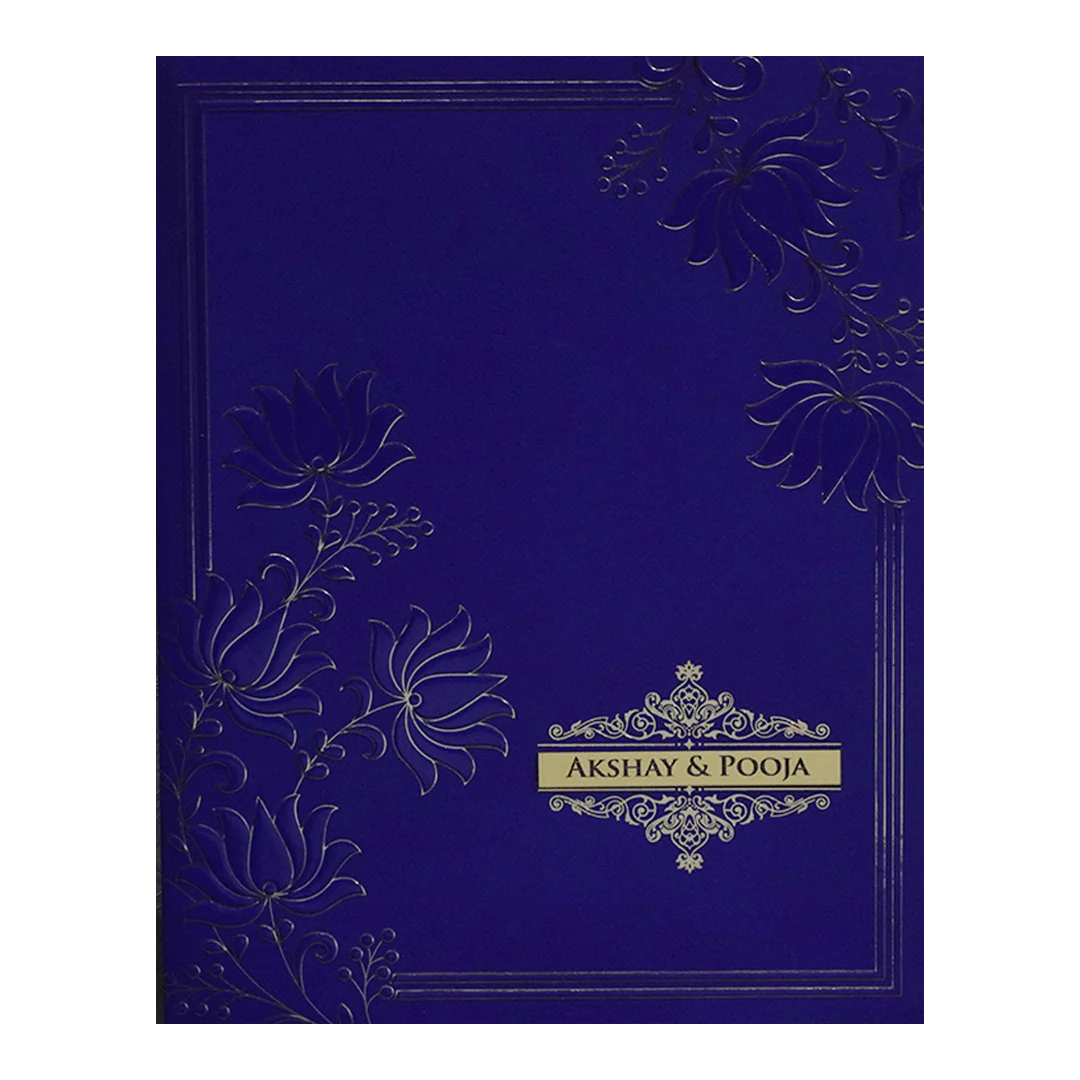 Blue Floral Marriage Card-KPR09420 - Image 3