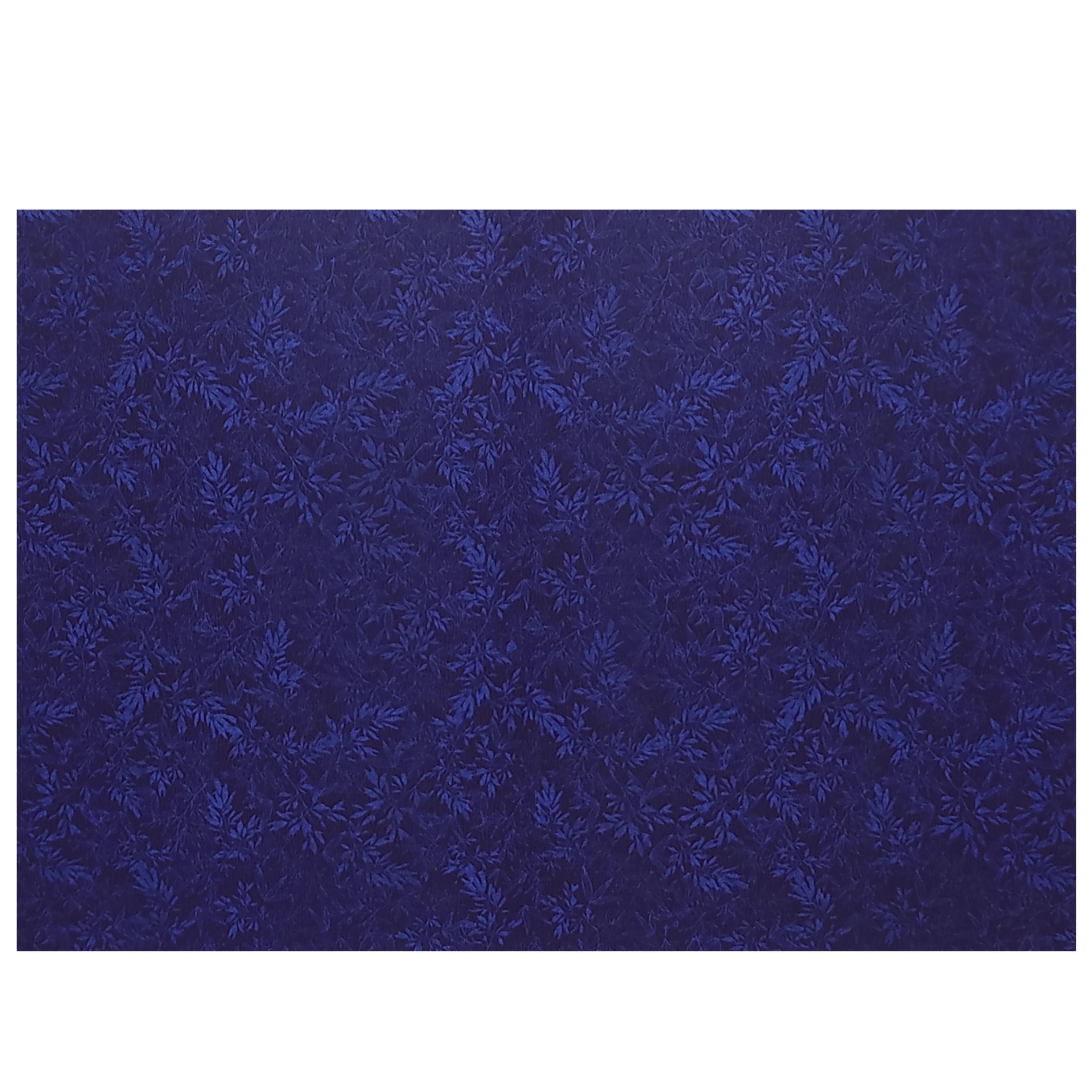 Blue Metallic Floral Background With Embossed Ganesha Sticker-KNCM32BM - Image 5