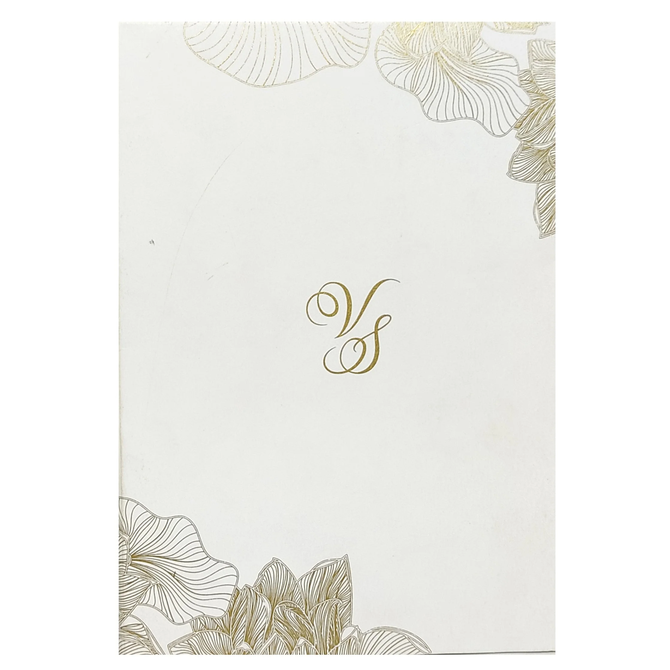 Blue Single Sheet Designer Invite With Gold Foiling Touch-KNKYP006 - Image 3