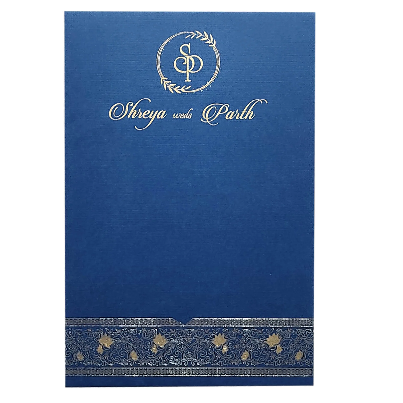 Blue Single Sheet Invitation Card-KRCS5062 - Image 3