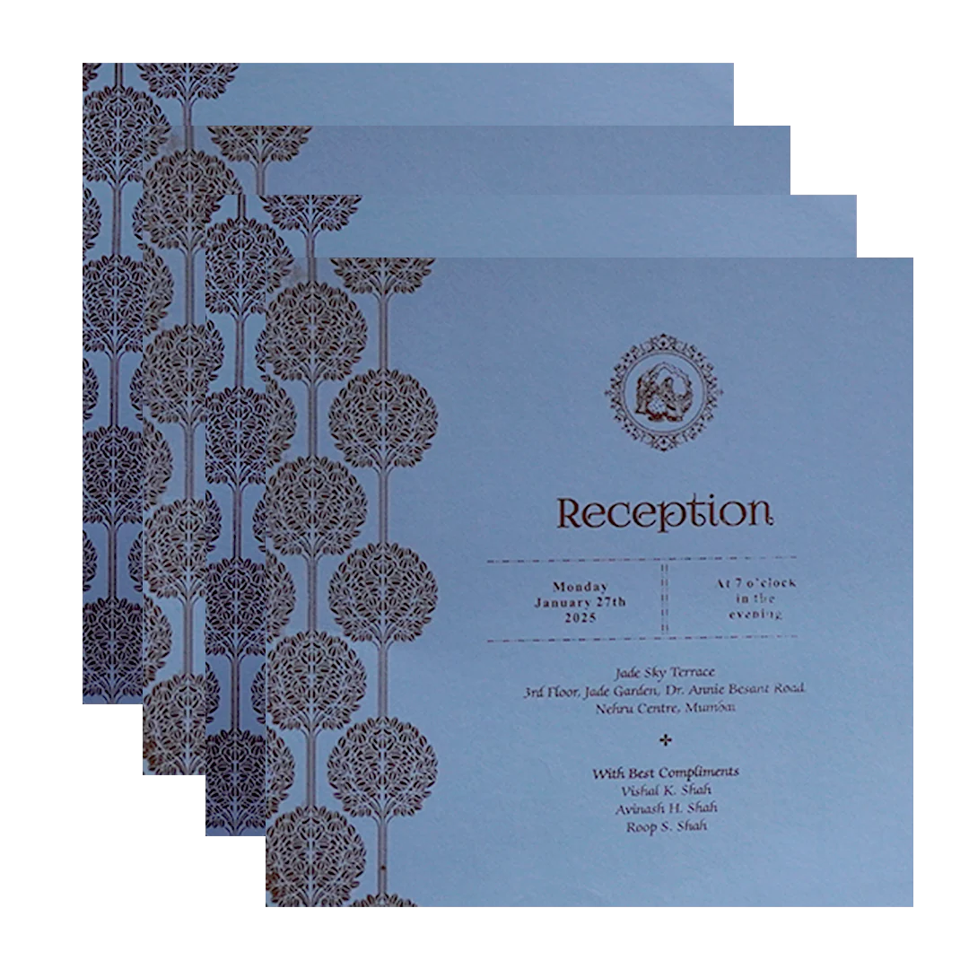 Blue Wedding Card-KPR09120 - Image 5