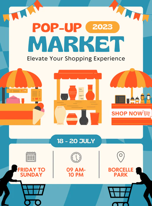 Blue Market Shopping Event Invitation-AASHE007 - Image 2