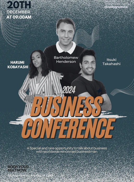 Blue Meet Conference Invitation-AACON010 - Image 2