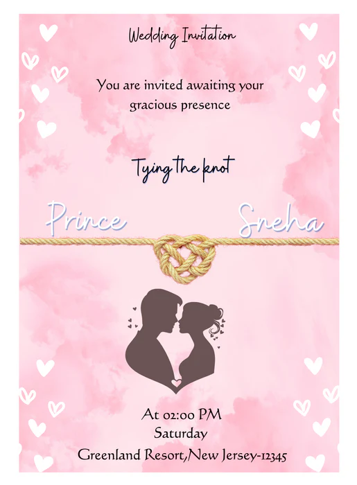 Blush and Bloom Premium Wedding Invitation-AAPWI008 - Image 2