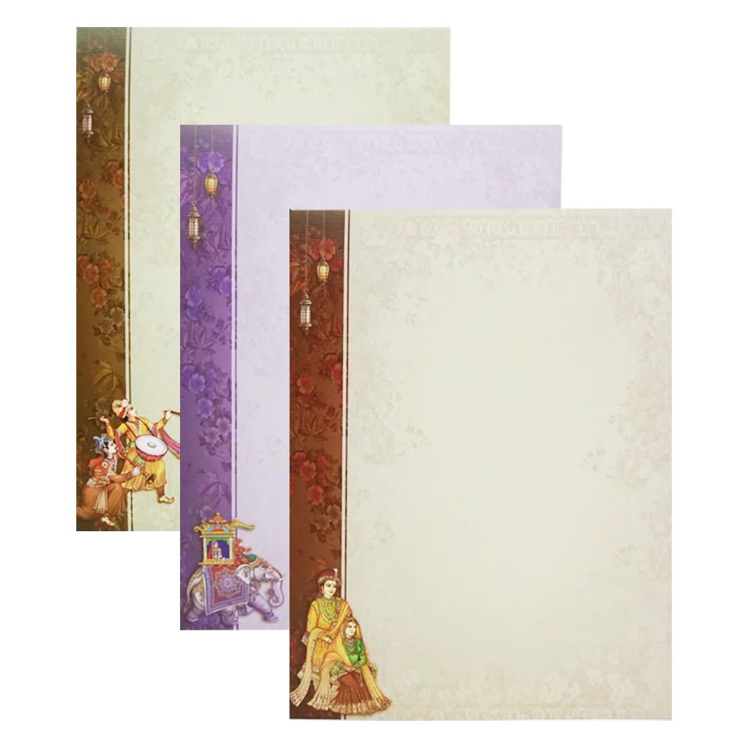 Brown Bride And Groom Wedding Card-KAC05070 - Image 5