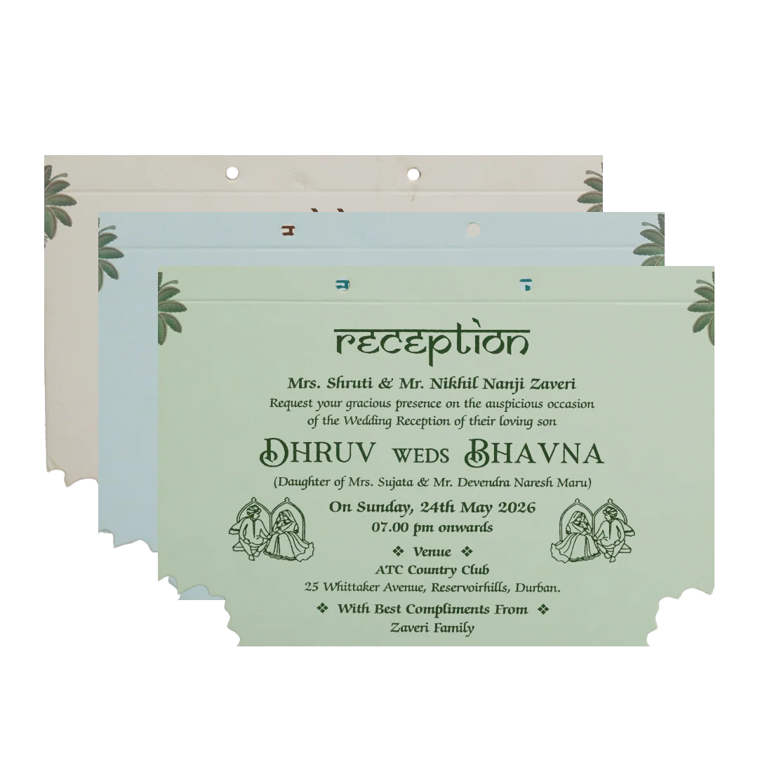 Brown Elephant Laser-cut Wedding Card - KSH72870 - Image 5
