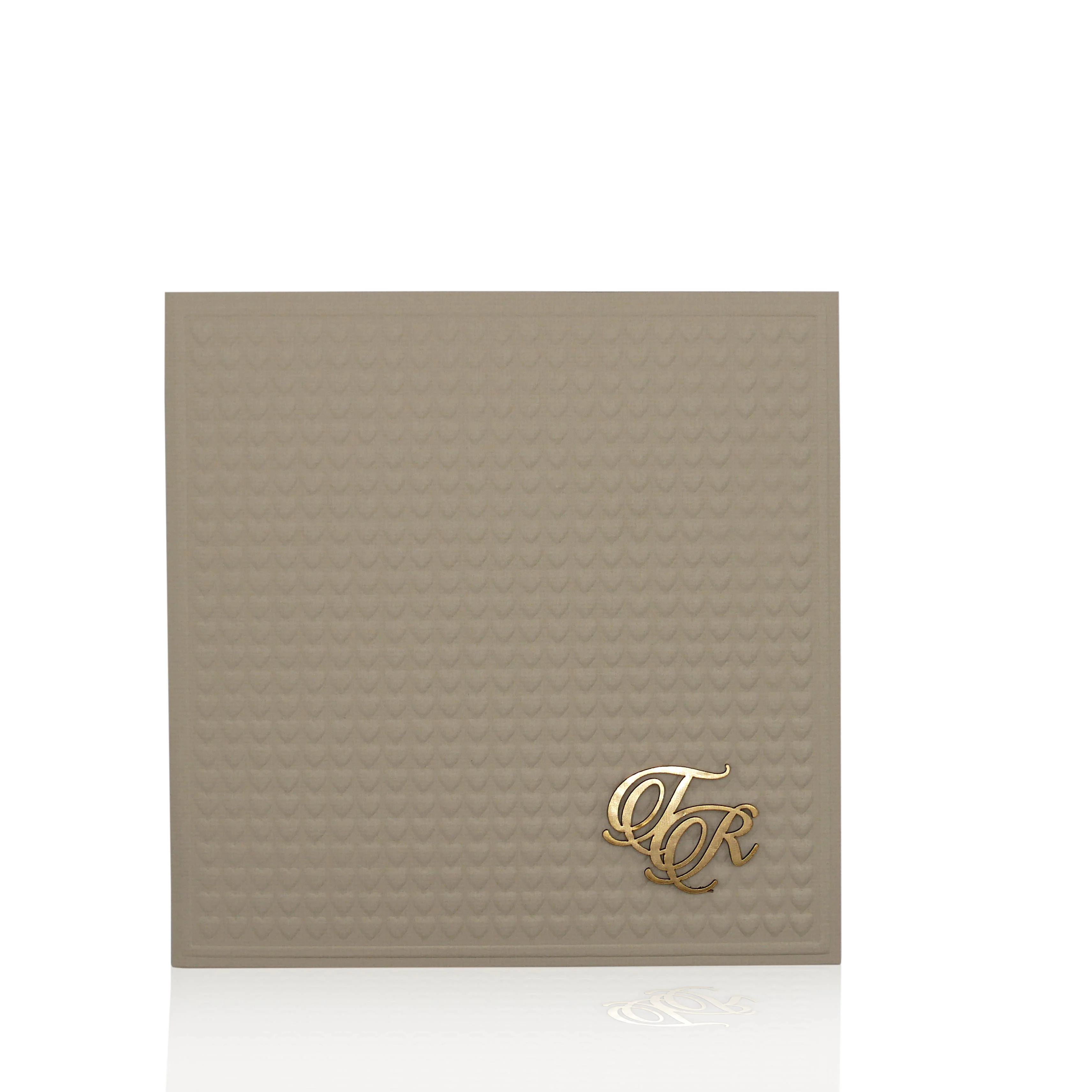 Brown embossed design padded card-KPR08450 - Image 3