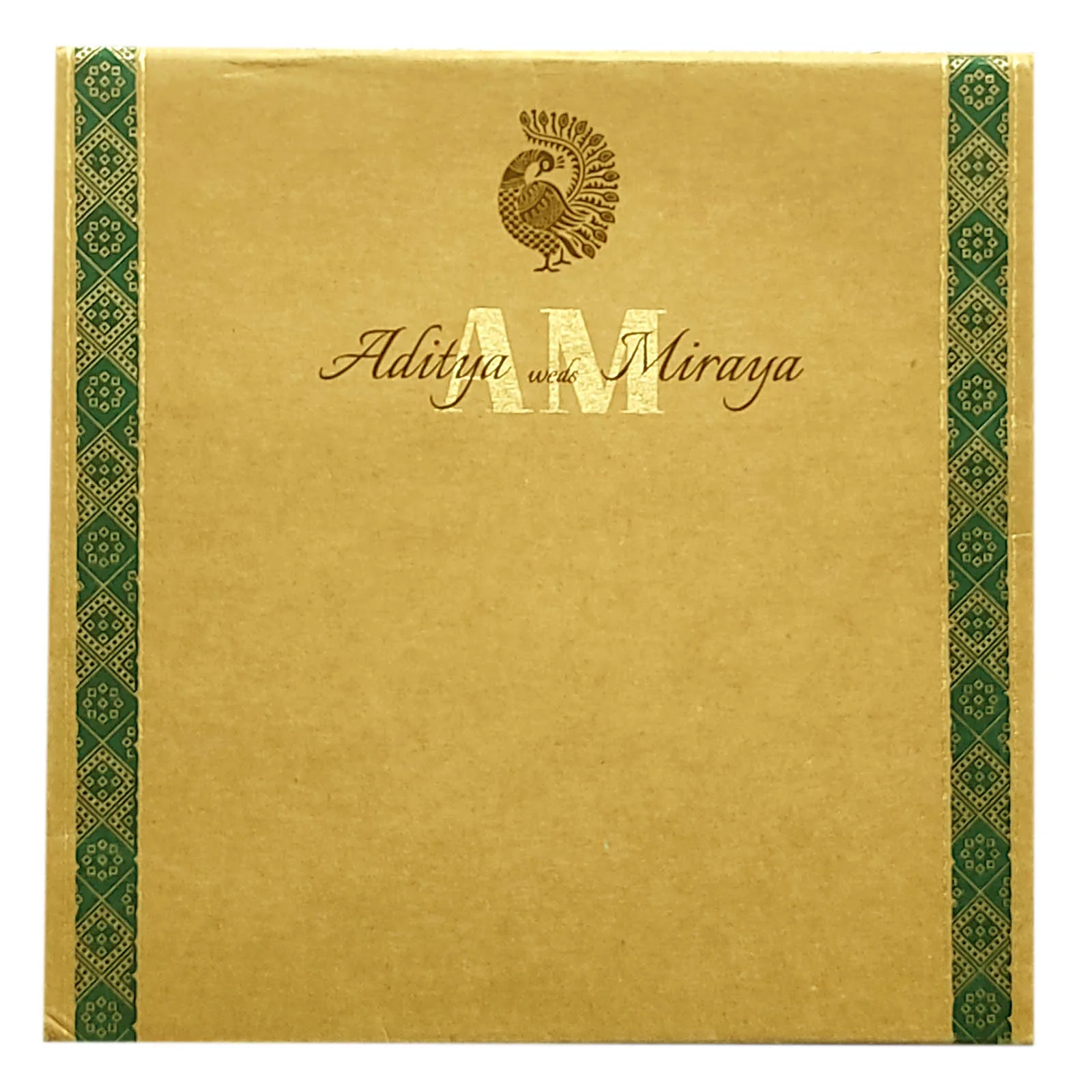 Brown Ganesha Invitation Card-KRC29521 - Image 4