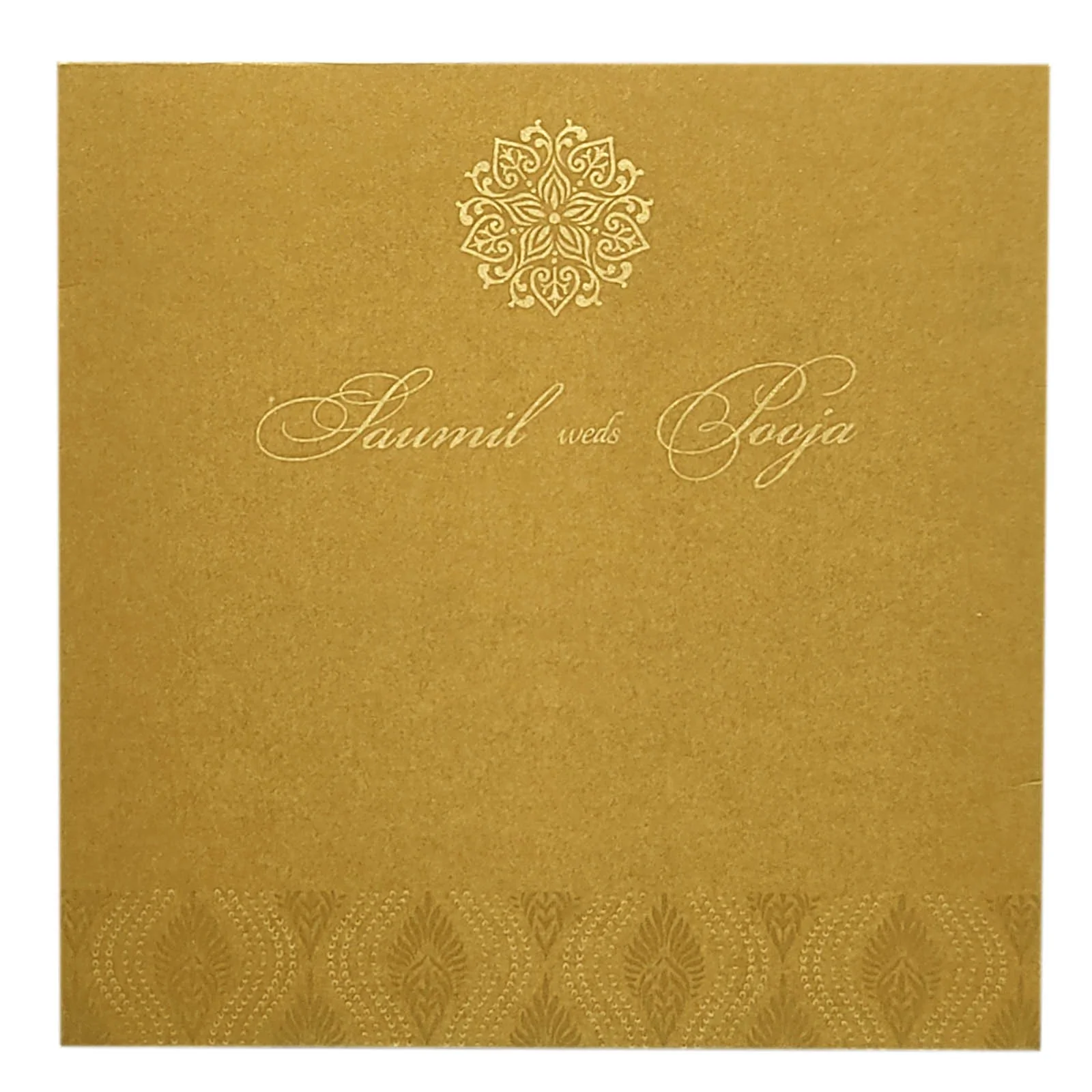 Brown Pattern Design Invitation Card-KRC29242 - Image 3