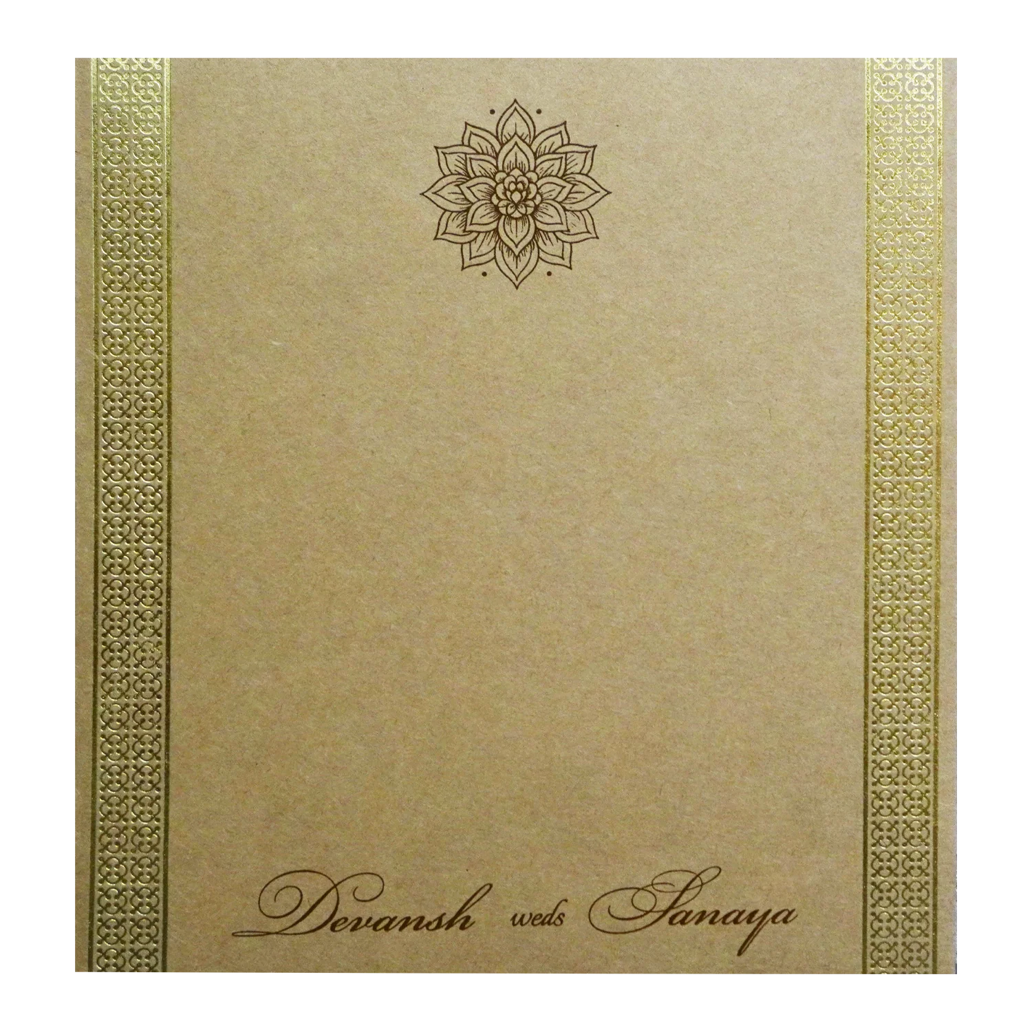 Brown Single Sheet Invitation-KRCS7352 - Image 3
