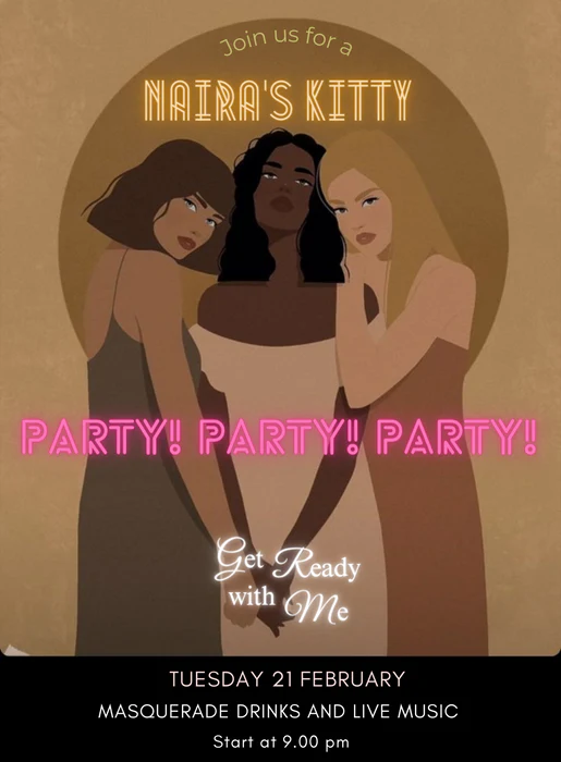 Brown Girls Kitty Party Invitation-AAKPI006 - Image 2