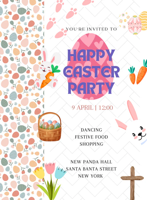 Bunny-ful Easter Invitation-AAEAS009 - Image 2
