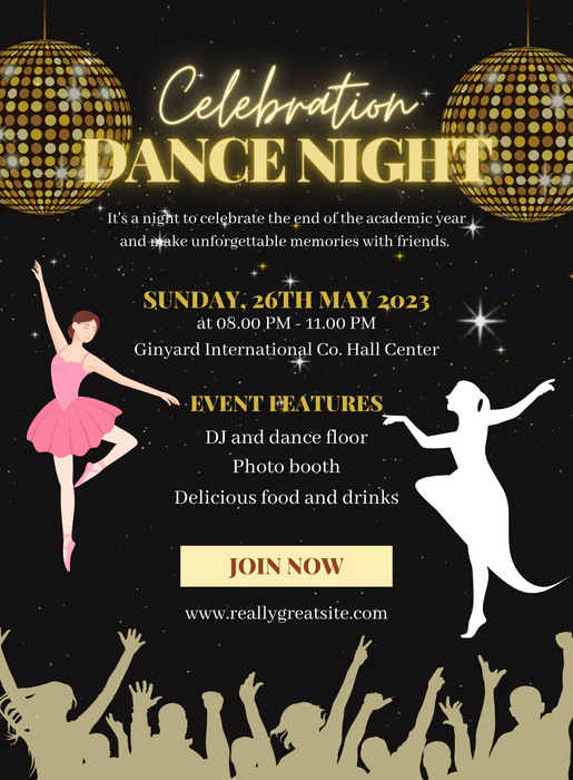 Celebration Dance Party Invitation-AADPI028 - Image 2