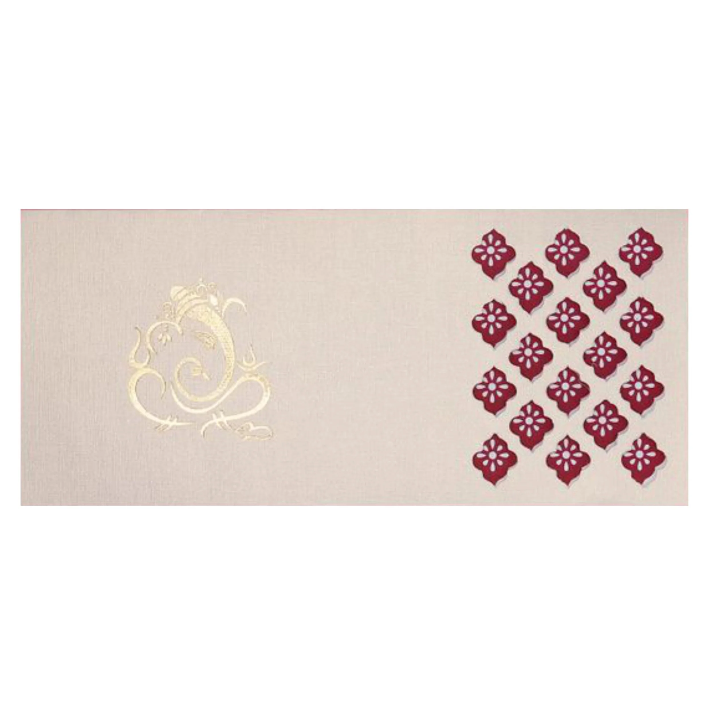 Cream Die Cut Ganesha Invite-KNSPM302 - Image 3