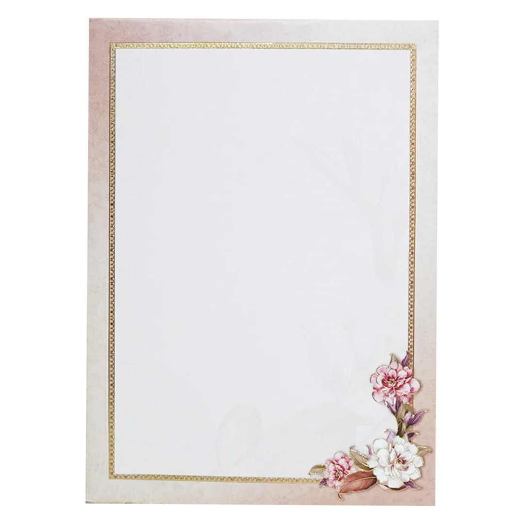 Chic Pink Padded Wedding Card-KAC05260 - Image 4
