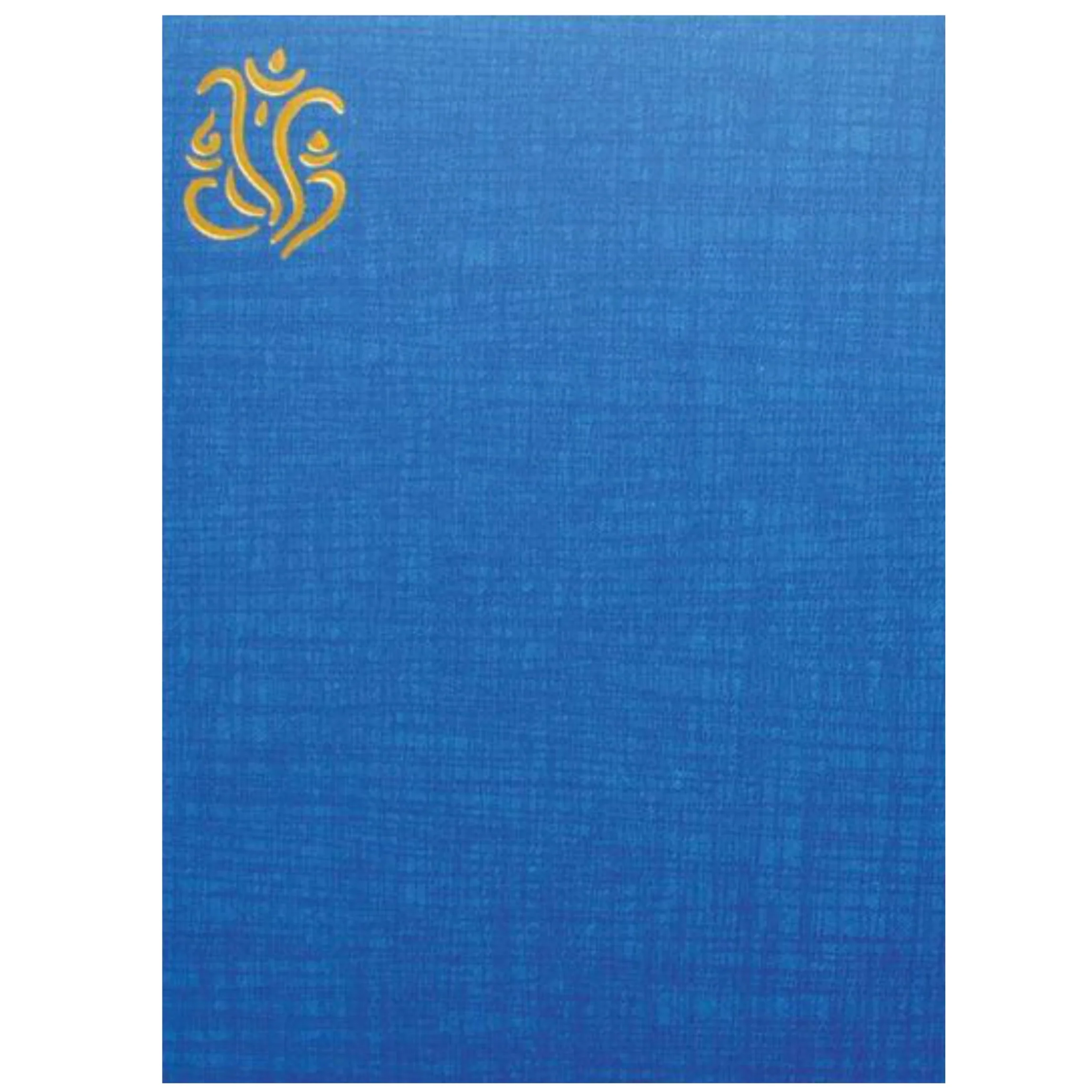 Blue Elephant Invitation Card With Ganesha-KNCM108B - Image 4