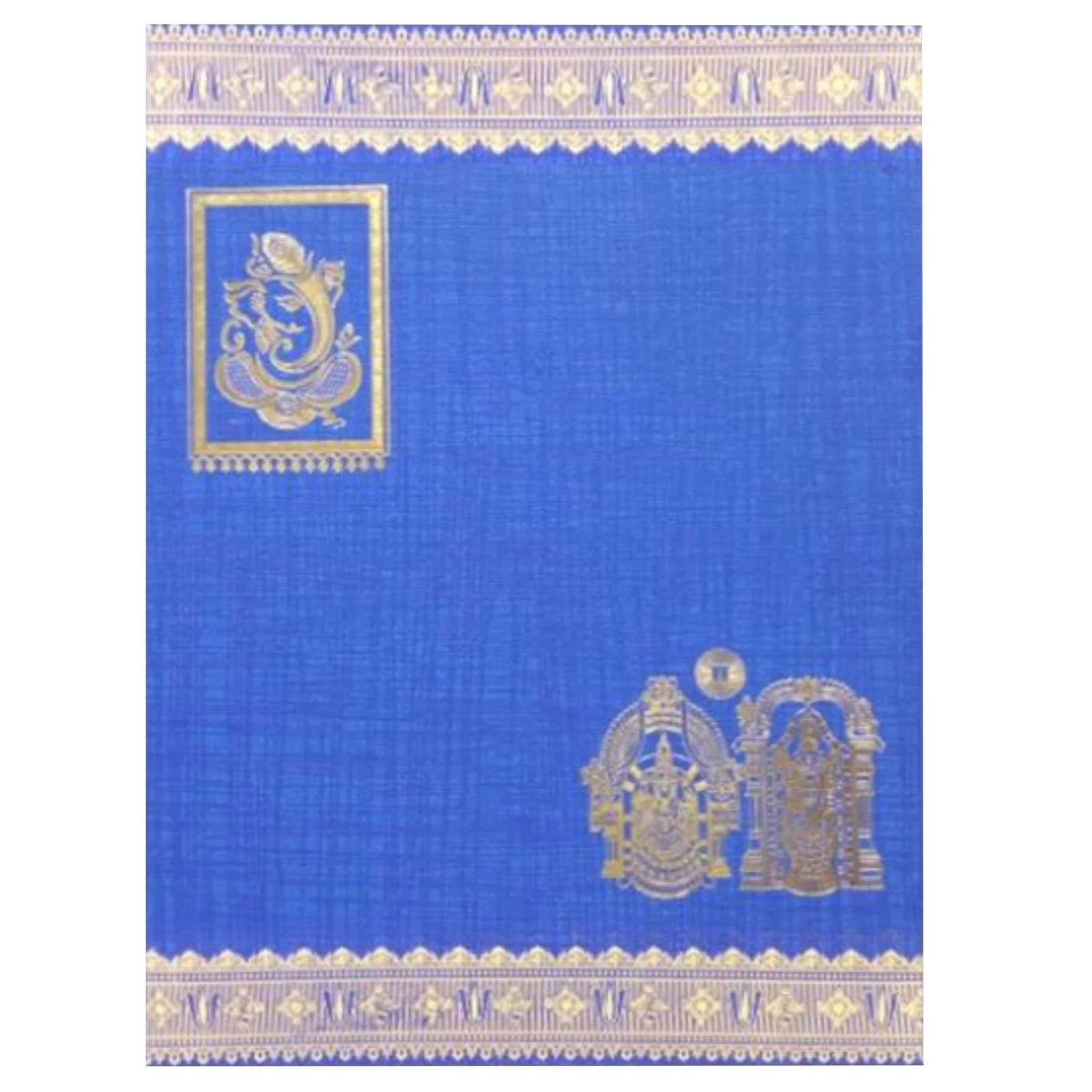 Blue Balaji Padmavathi Invitation Card-KNK50110 - Image 3
