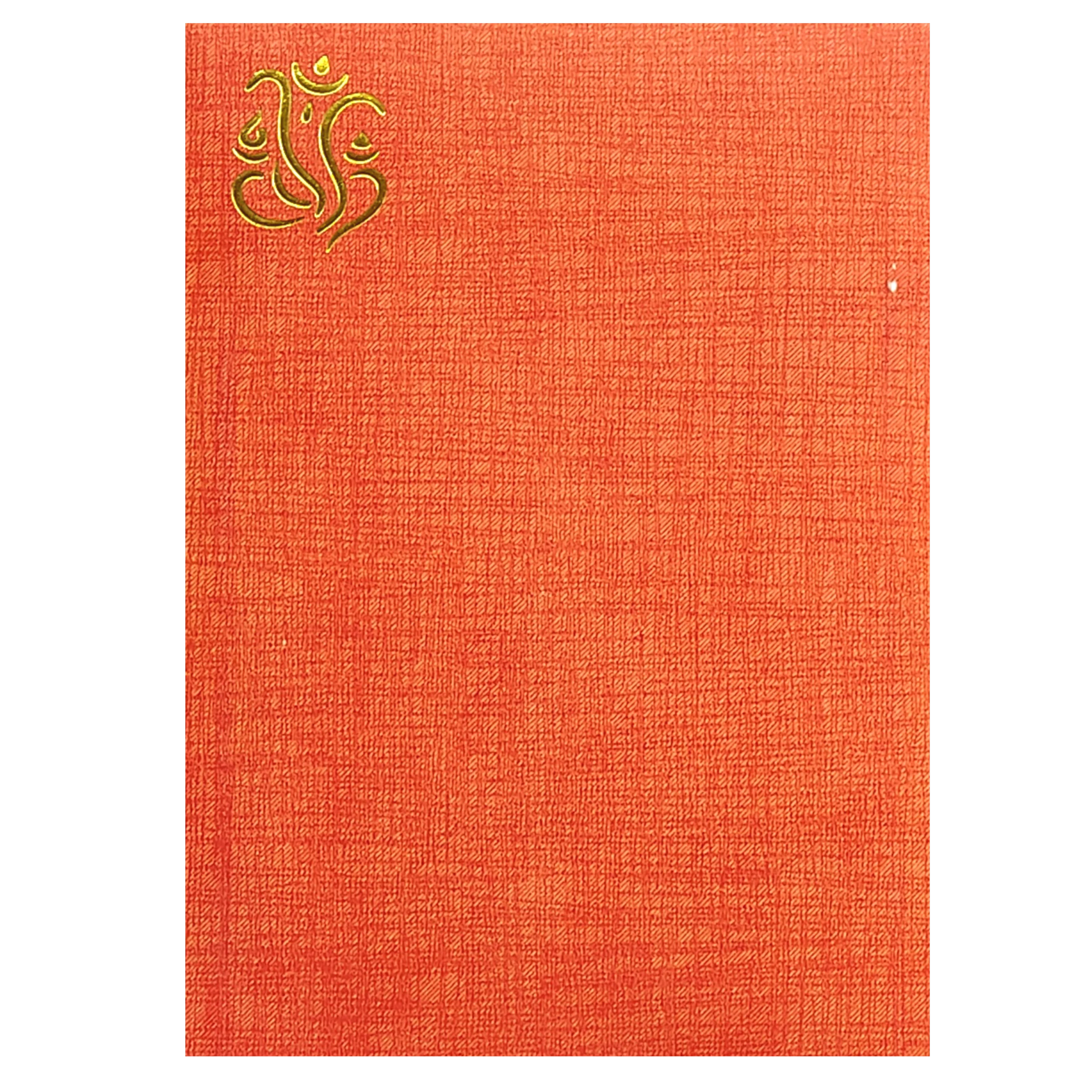 Classic Yellow Shading With Cut Ganesha Wedding Card-KNCM104G - Image 4
