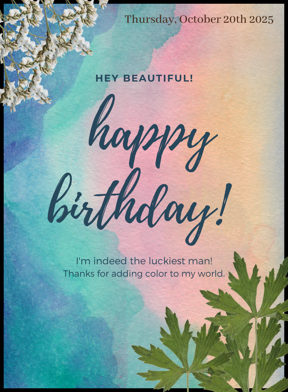 Colorful Birthday cards for her-AABCS013