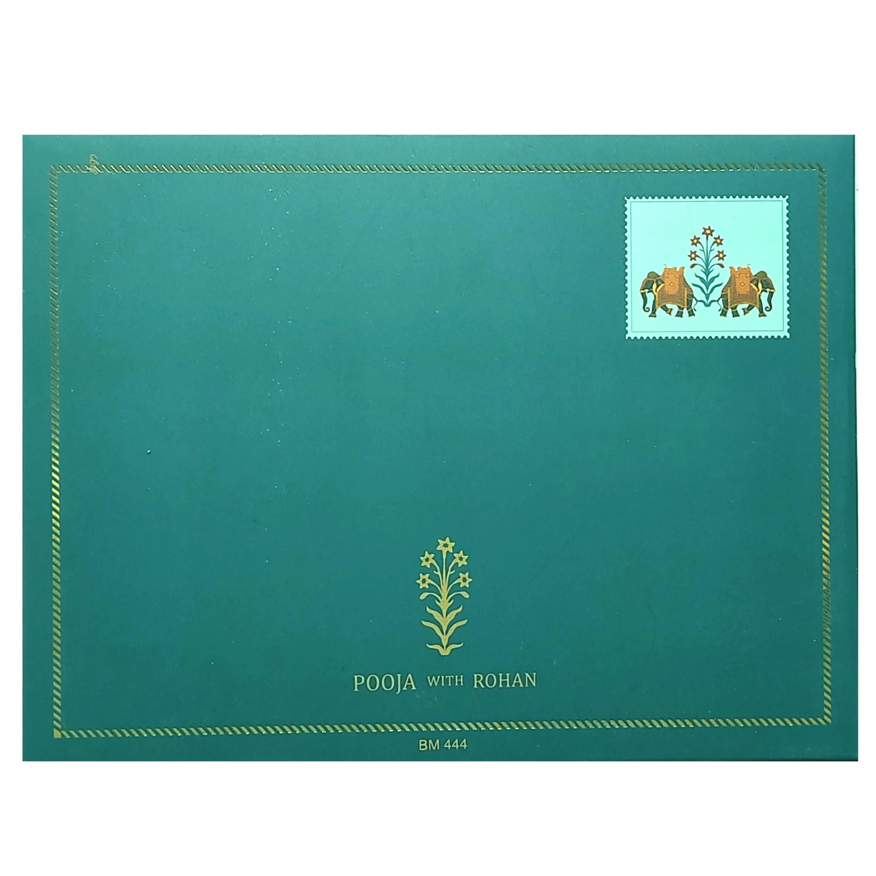 Cream Arch Padded Invitation Card-KBM04440 - Image 4