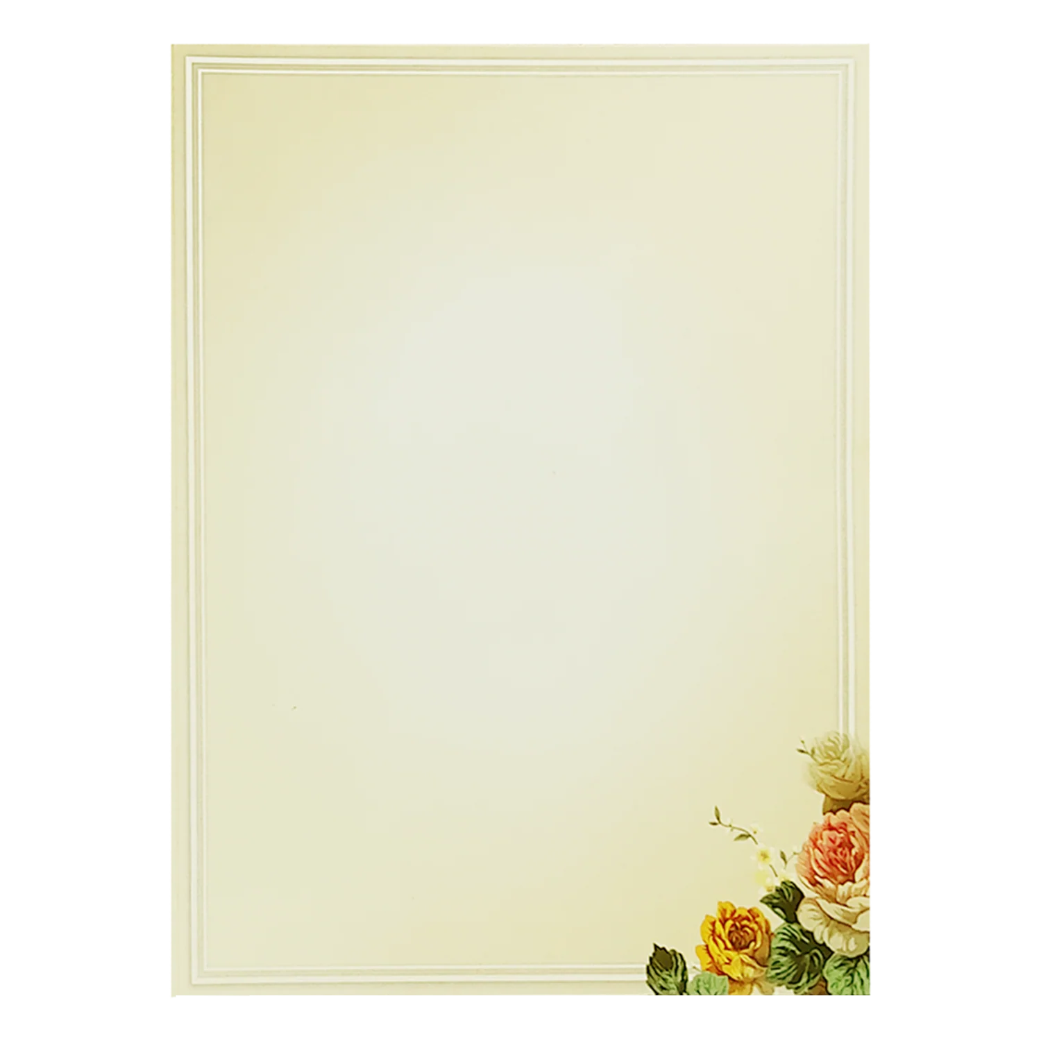 Cream Floral Ganesha Box Invitation Card-KNVI6401 - Image 4