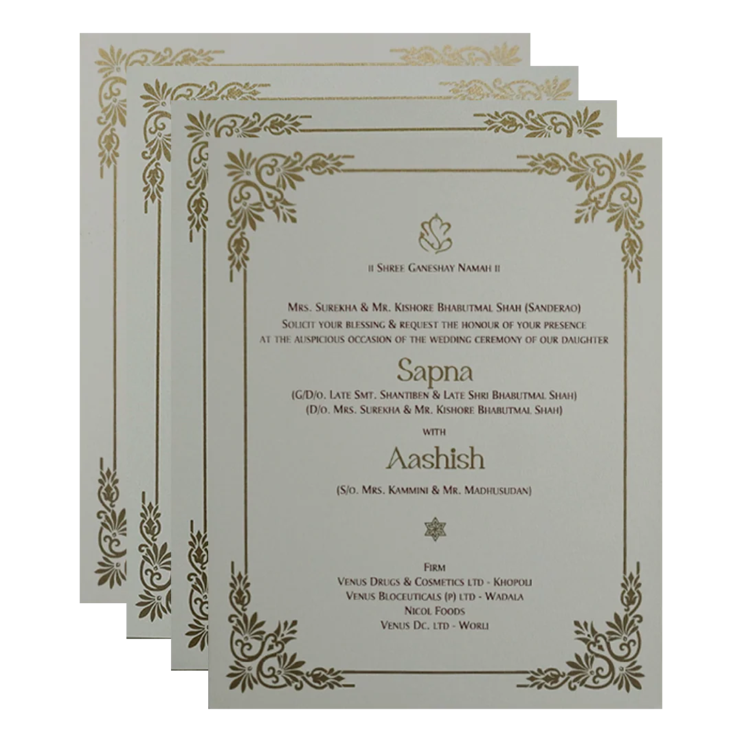 Cream Floral Invitation-KPR09830 - Image 5