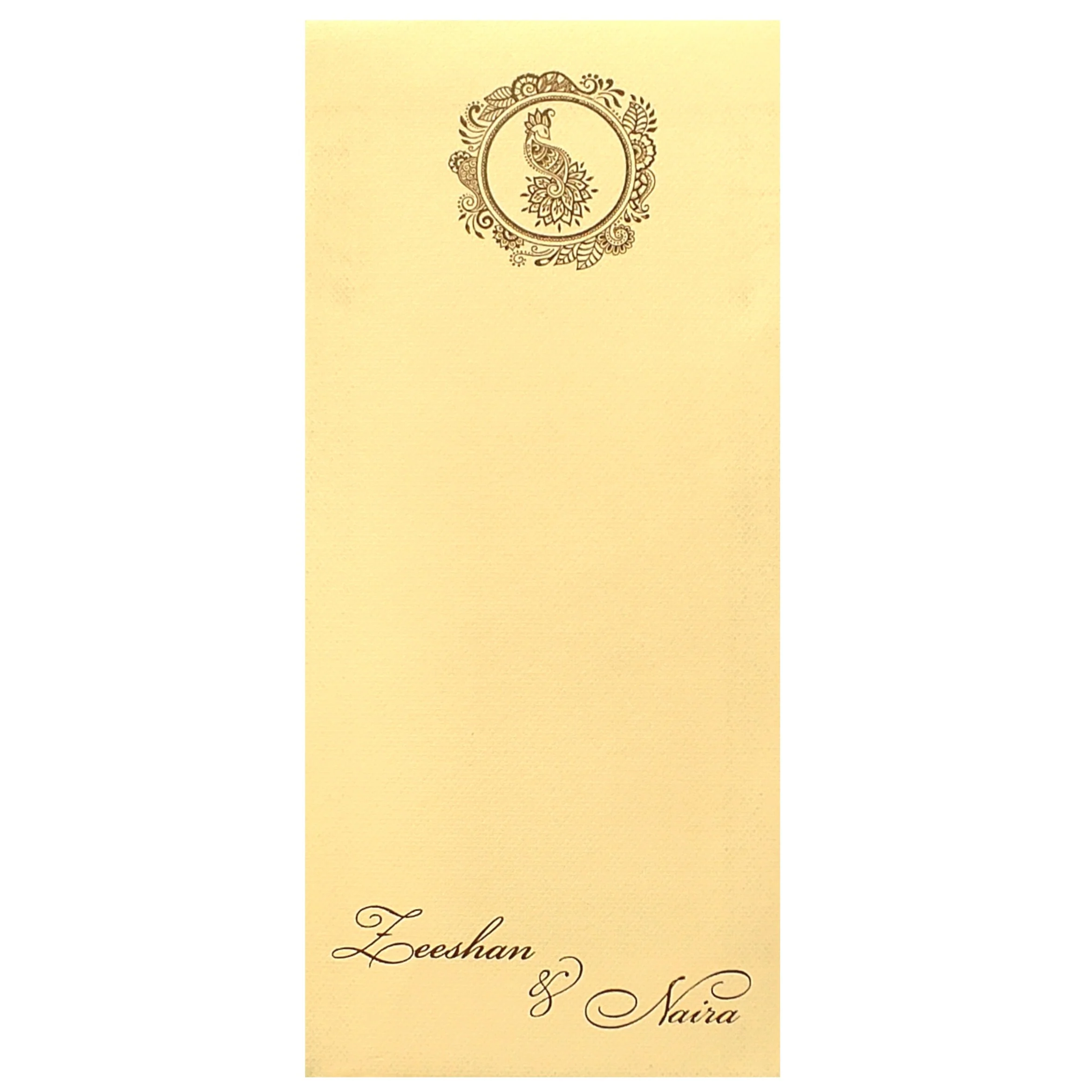 Cream Floral Single Sheet Card-KRCS6161 - Image 3
