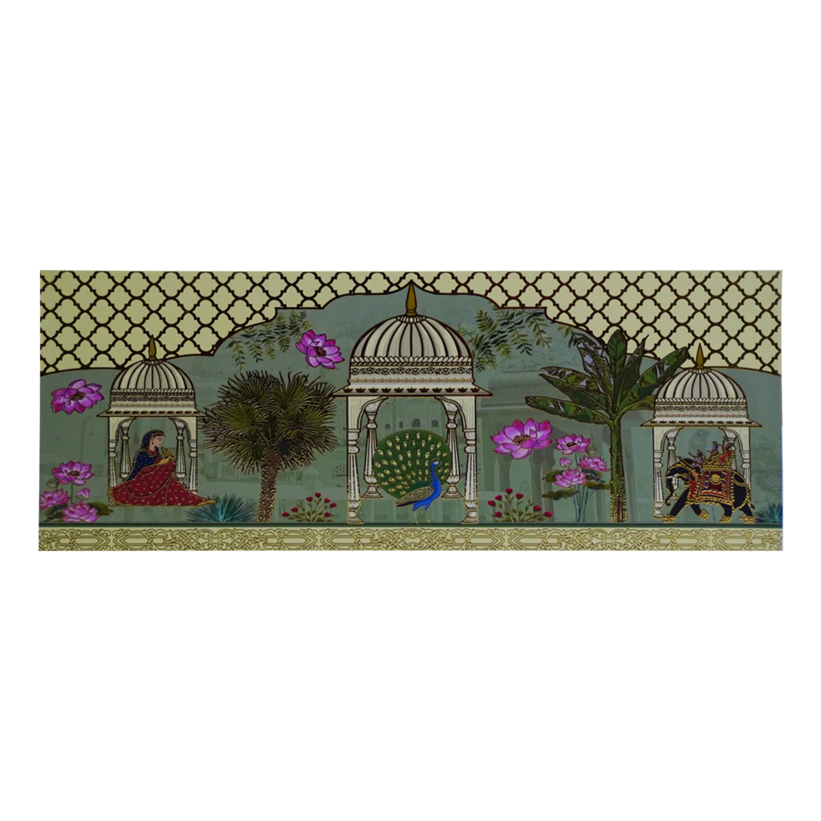 Cream Indian Inspired Box Invitation-KBX1203 - Image 3