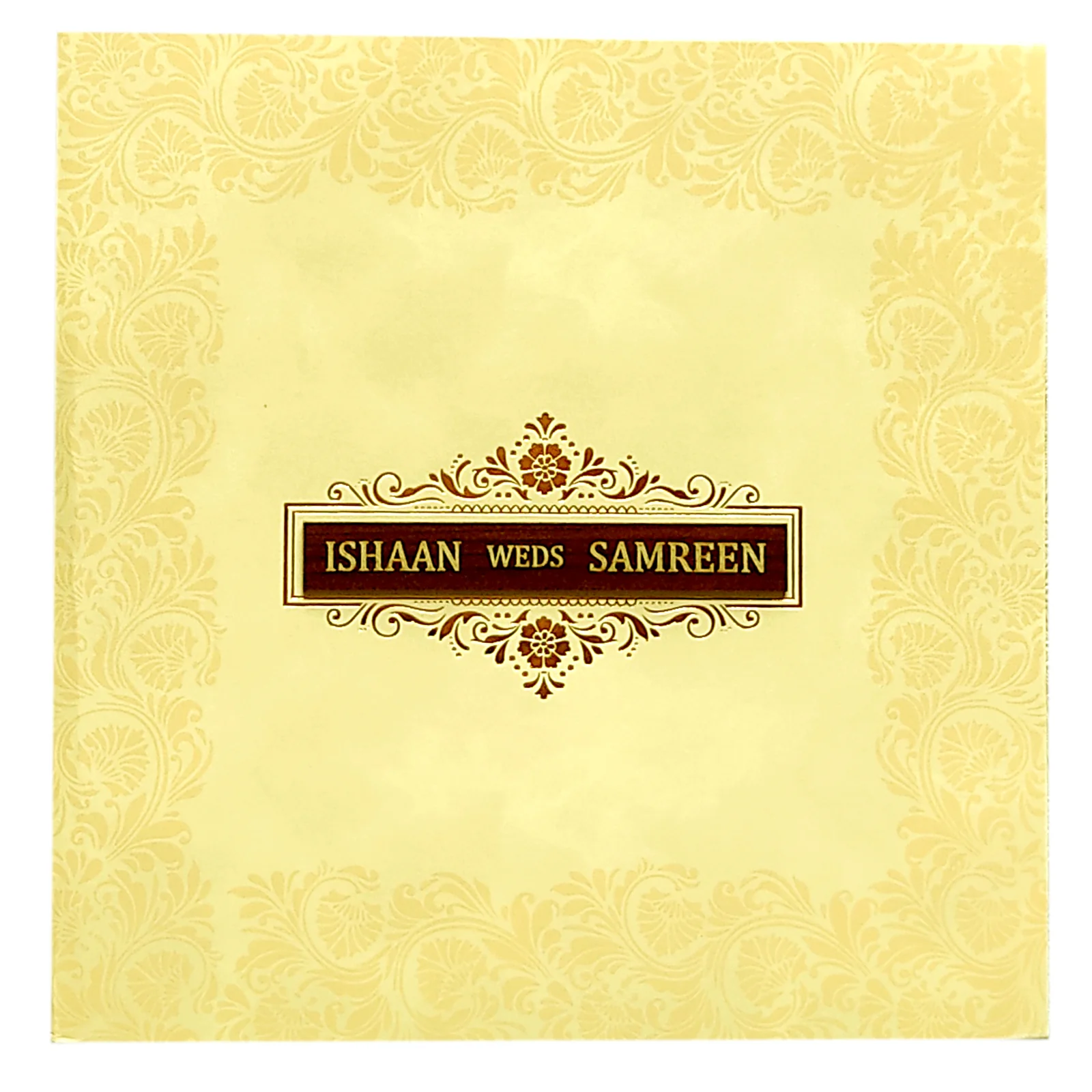 Cream Nameplate Invitation Card-KRC29042 - Image 3