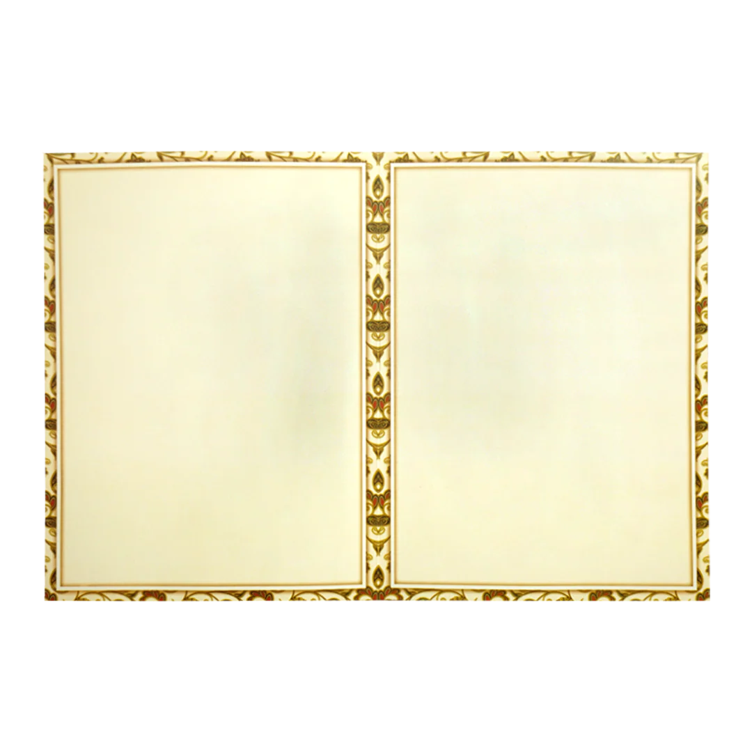 Cream Paisley Pattern Wedding Card-KNTY6813 - Image 5