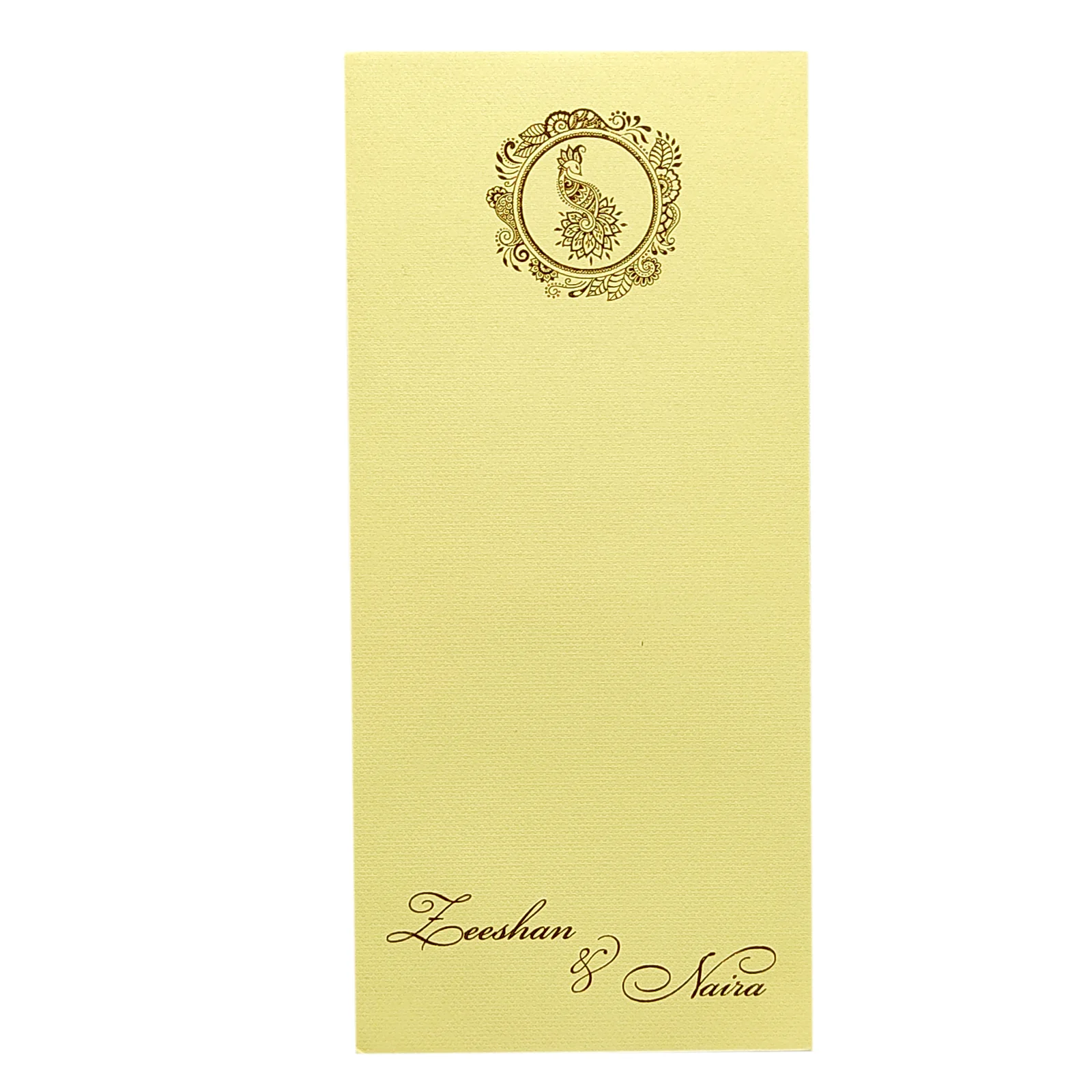 Cream Pink Floral Single Sheet Card-KRCS6162 - Image 3
