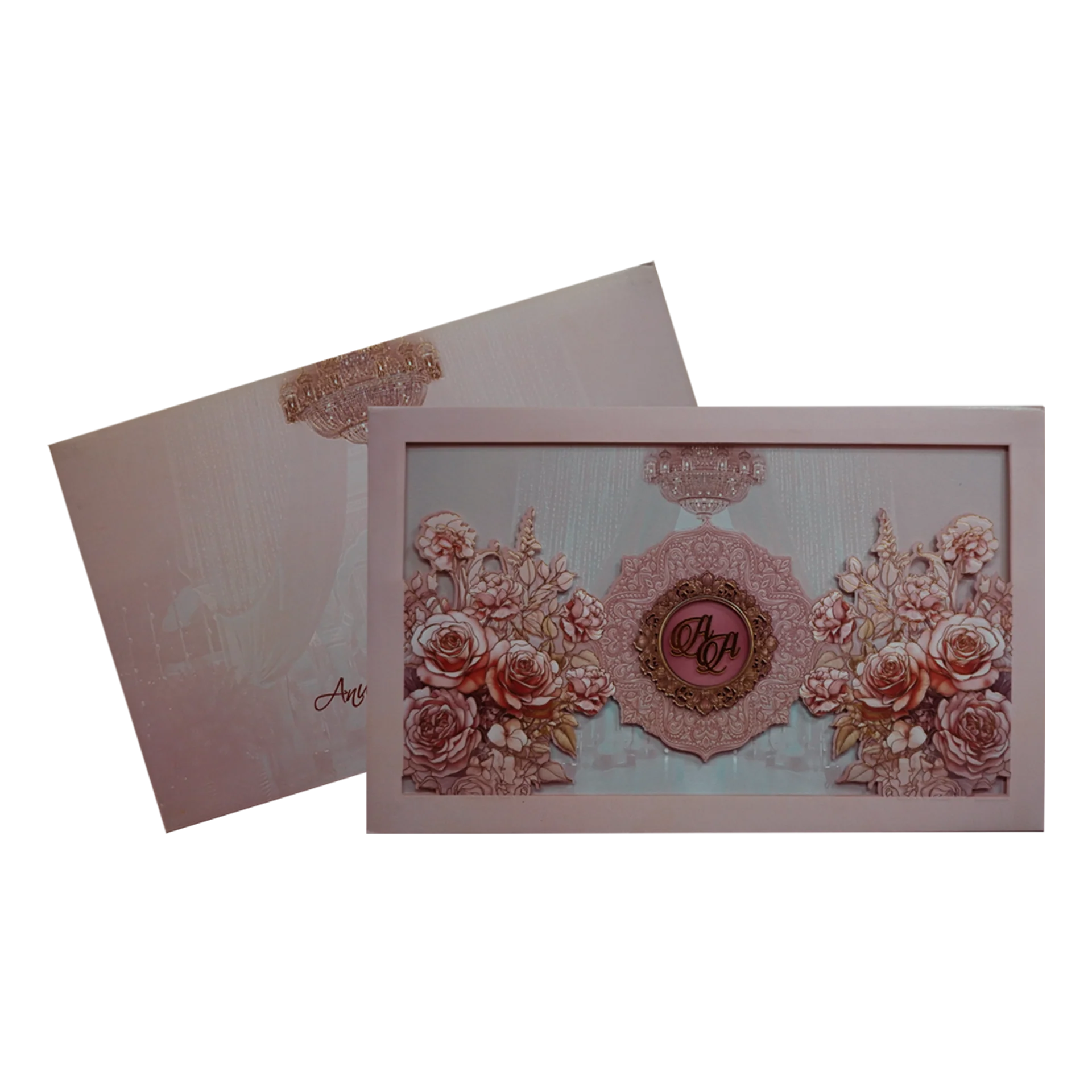 Cream Premium Padded Wedding Invitation-KPR24160 - Image 2